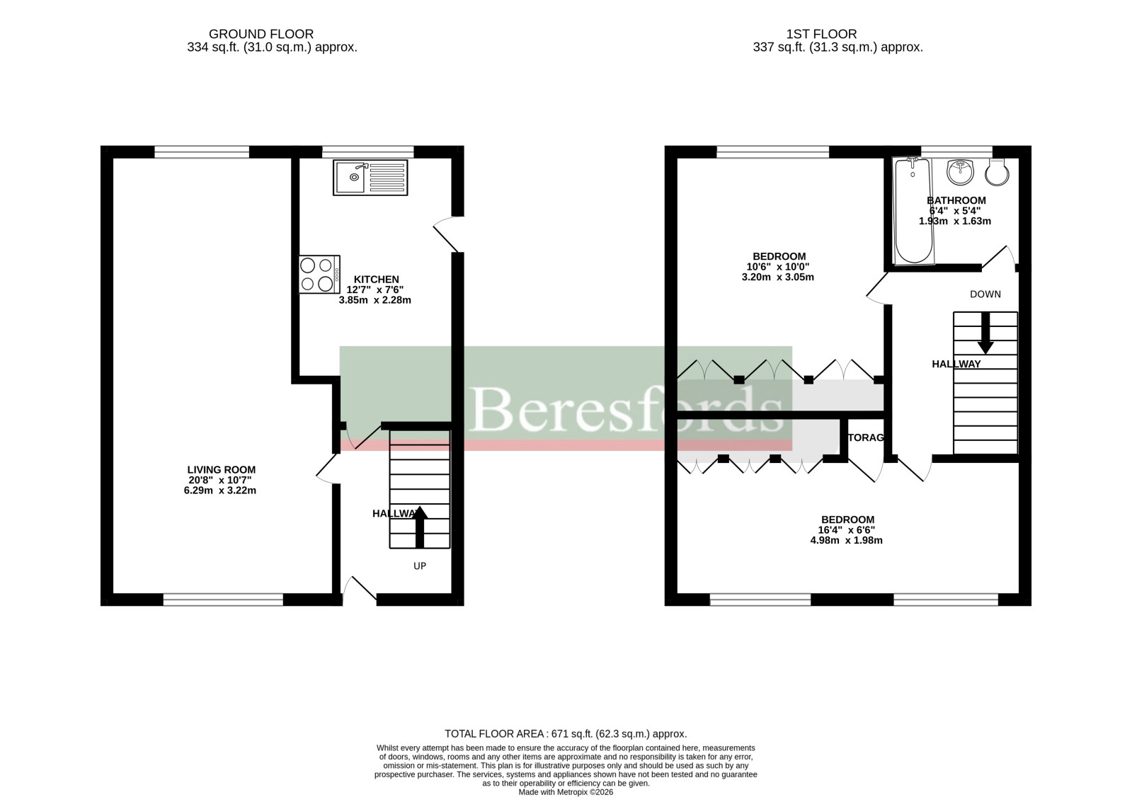 2, Southview Road, Chelmsford floorplan