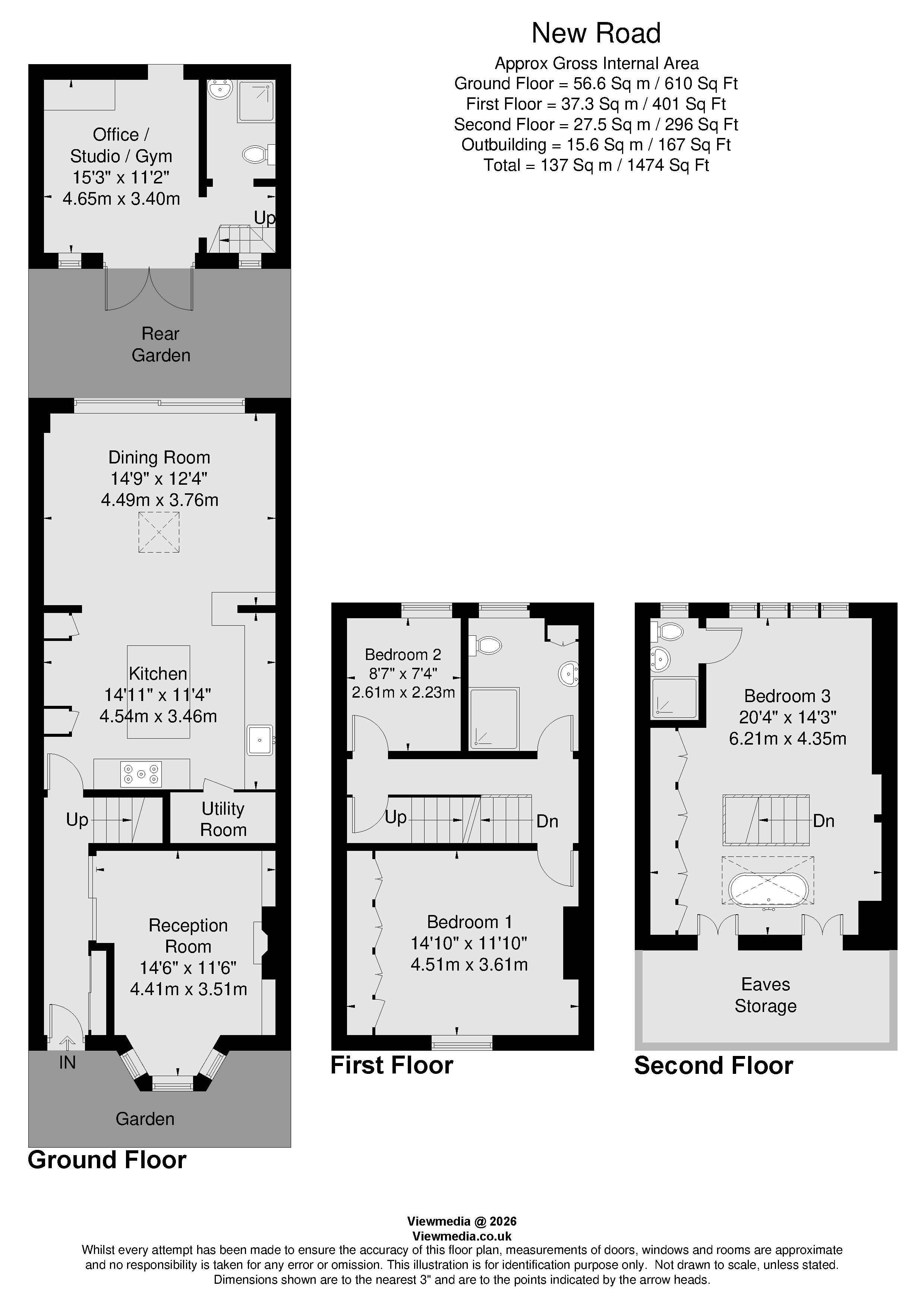 21, New Road, Richmond floorplan