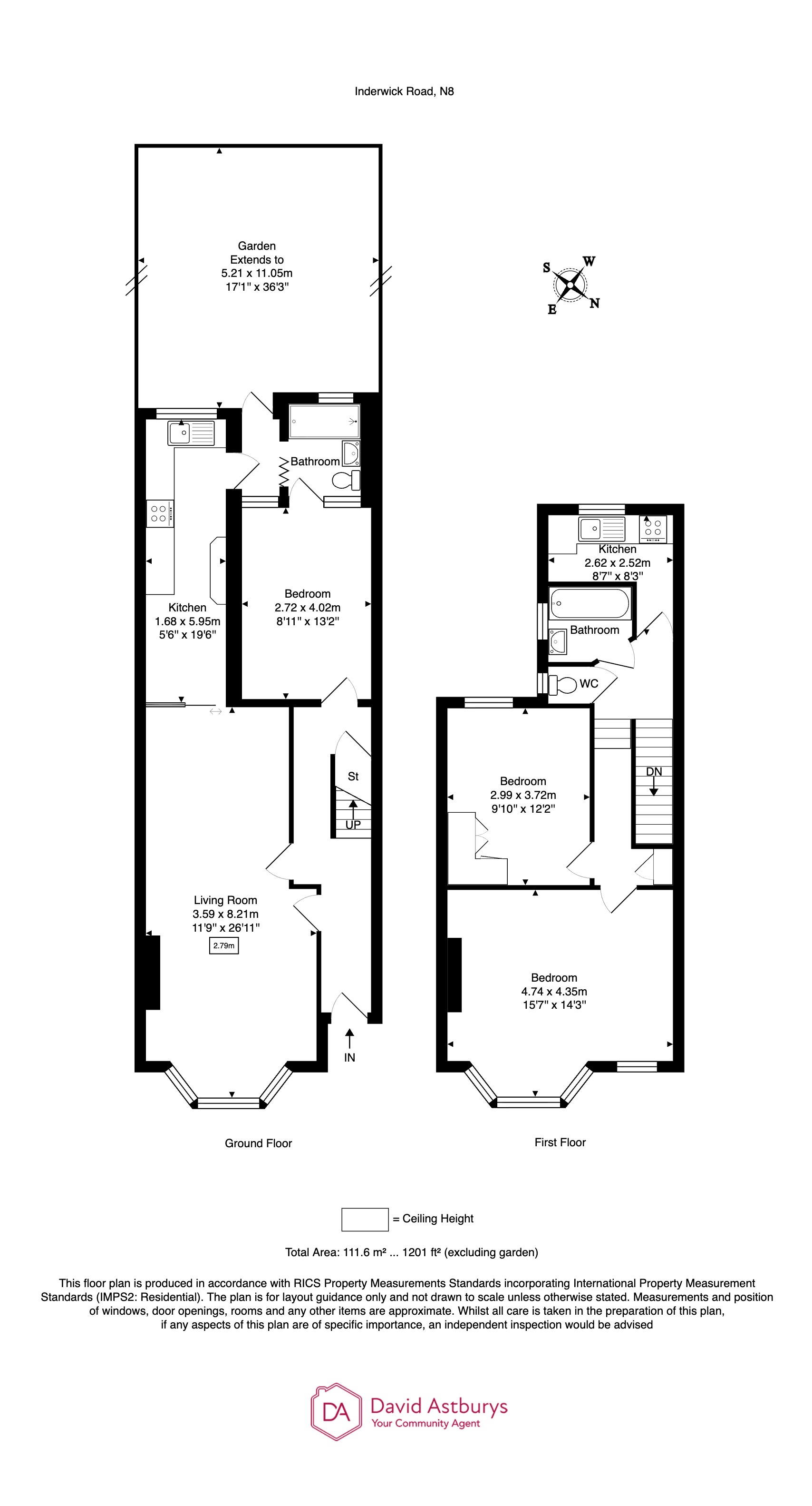 65, Inderwick Road, Crouch End floorplan