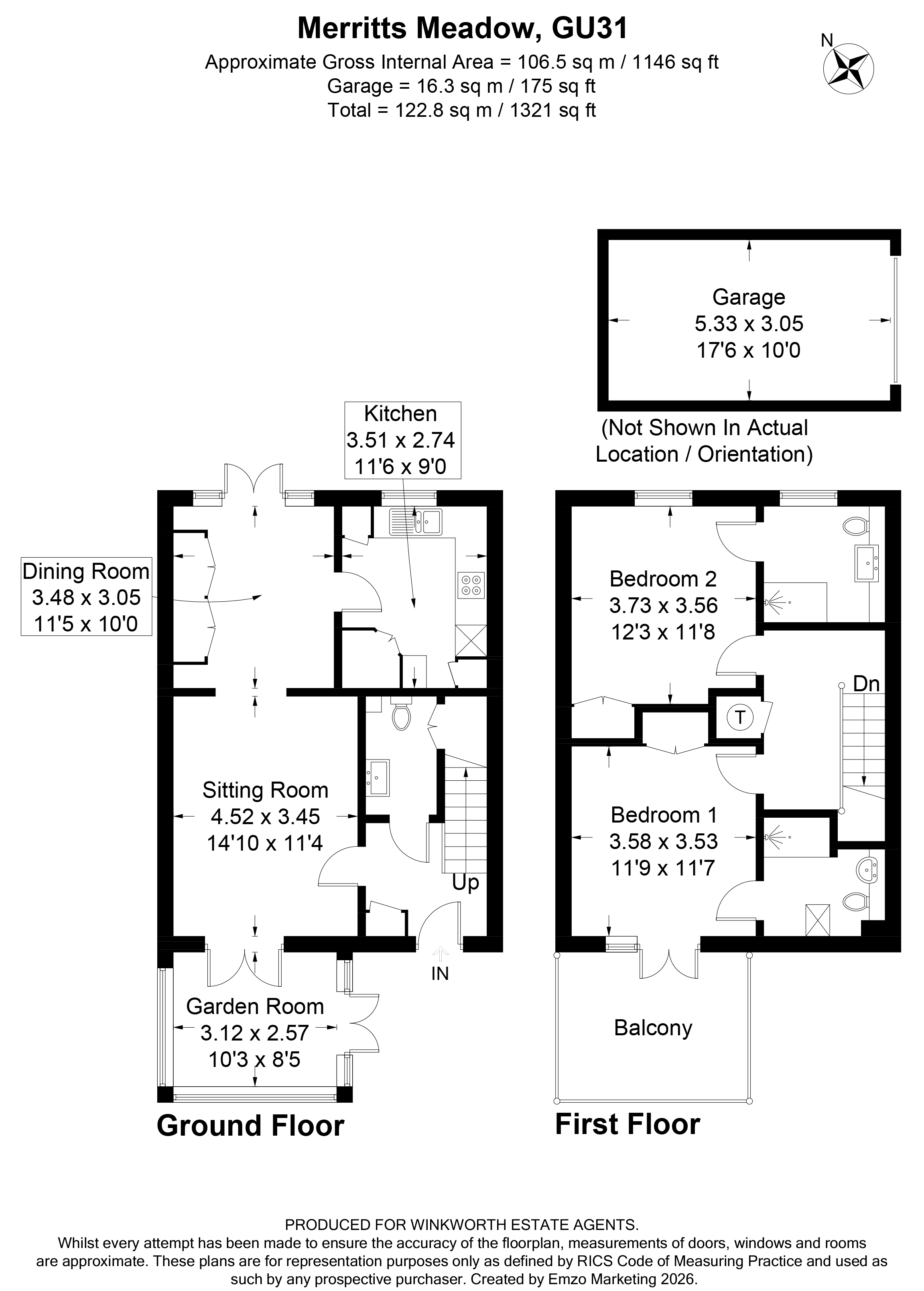 14, Merritts Meadow, Hampshire floorplan