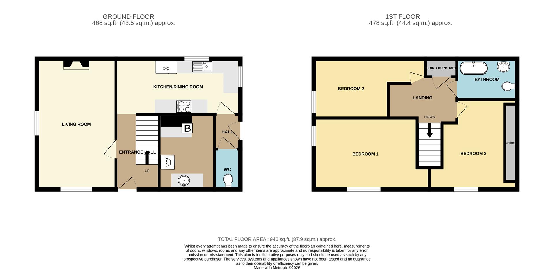 2, Bro Elfed, Cynwyl Elfed, Carmarthen floorplan
