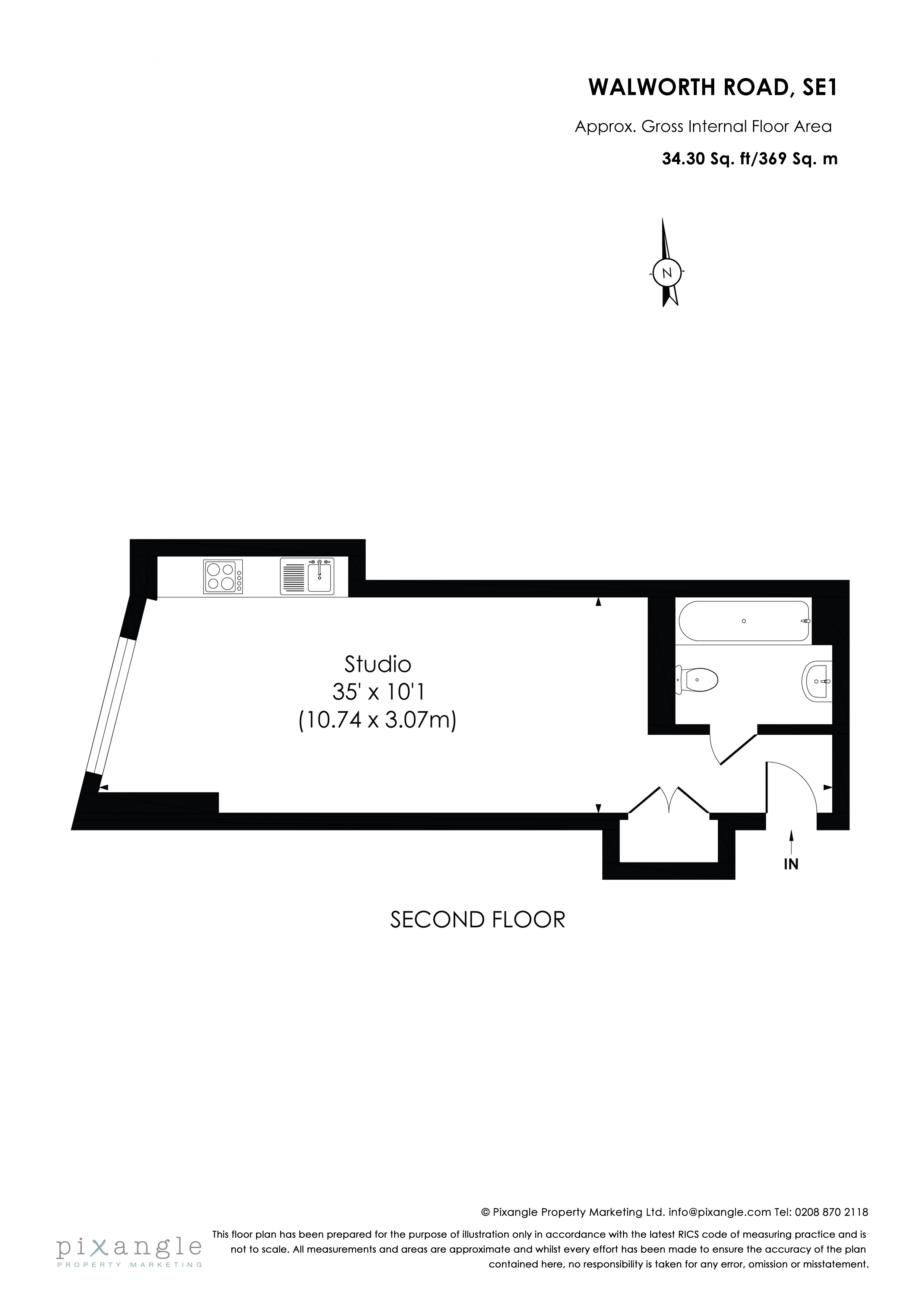 8, Strata Building, Walworth Road, London floorplan
