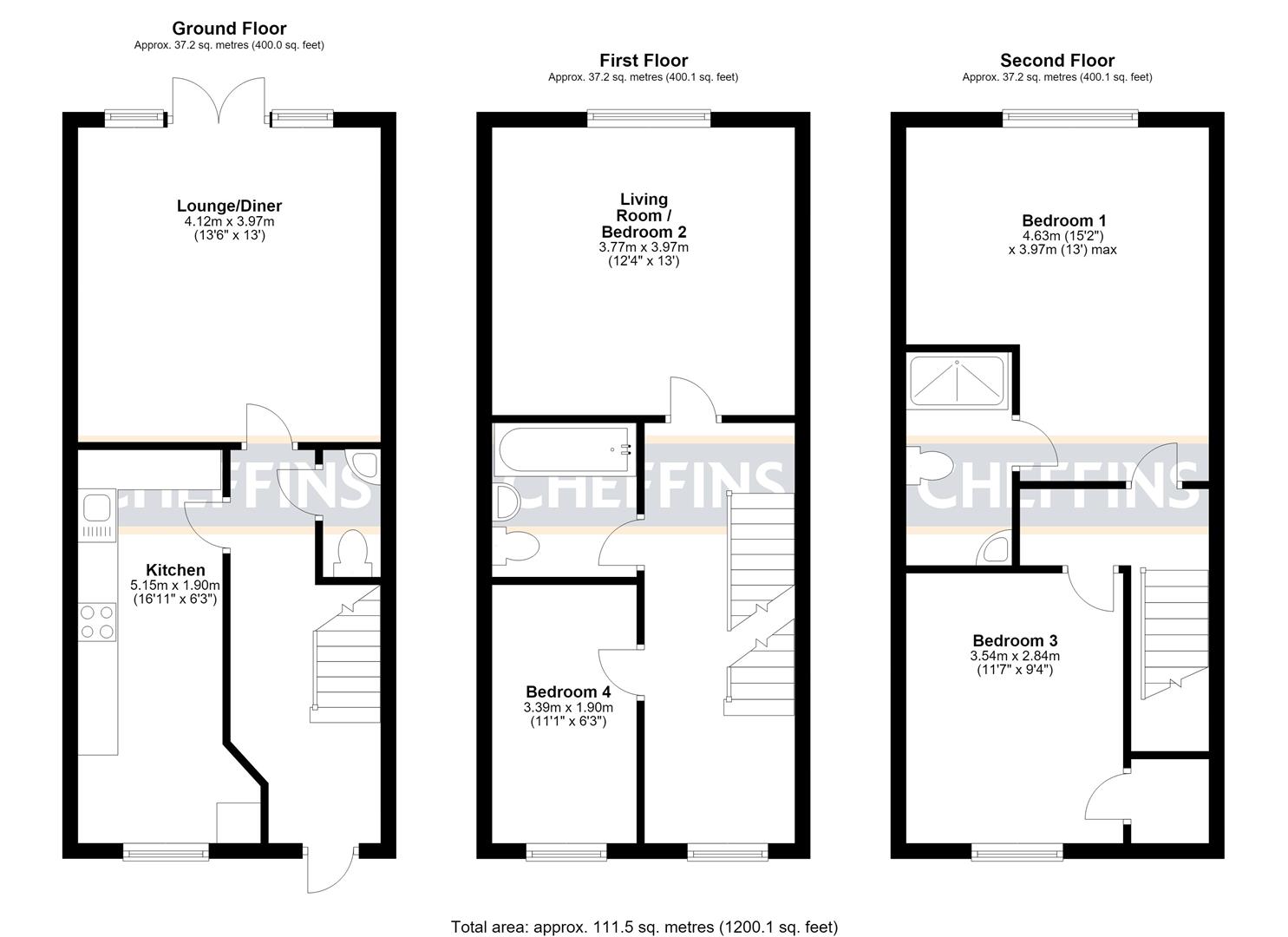 184, Dobede Way, Ely floorplan