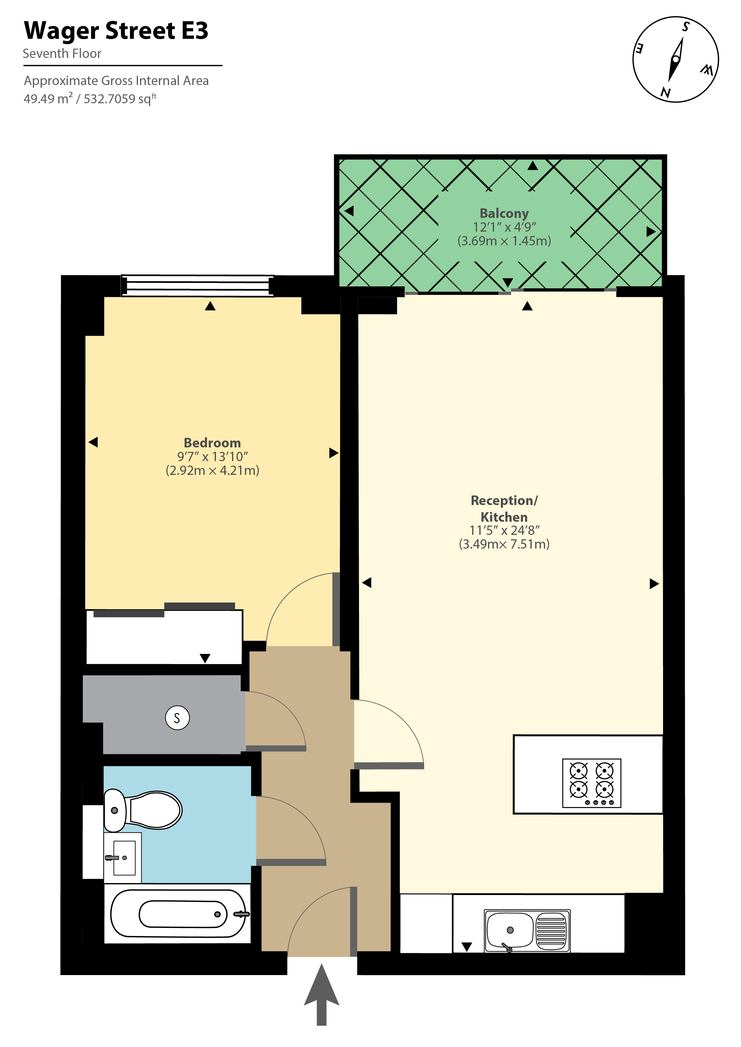 Flat 20,, Bresslaw Court, Bow floorplan
