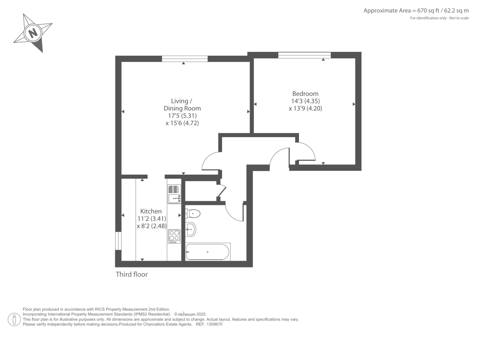Ownership, Flat 10 Taylers Court, Newbury floorplan