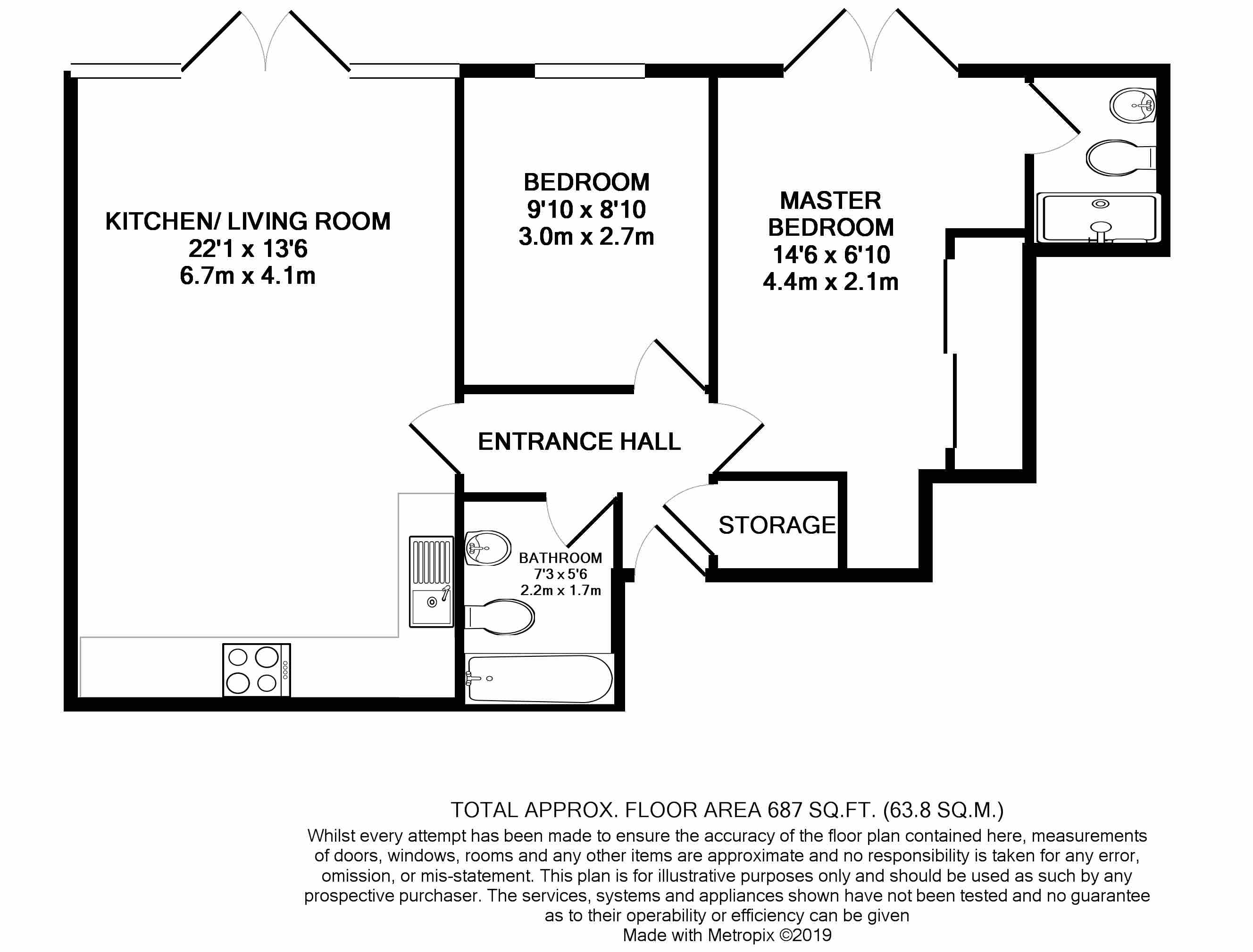 2 Bedrooms Flat to rent in Westbury Mansions, Bracknell RG12