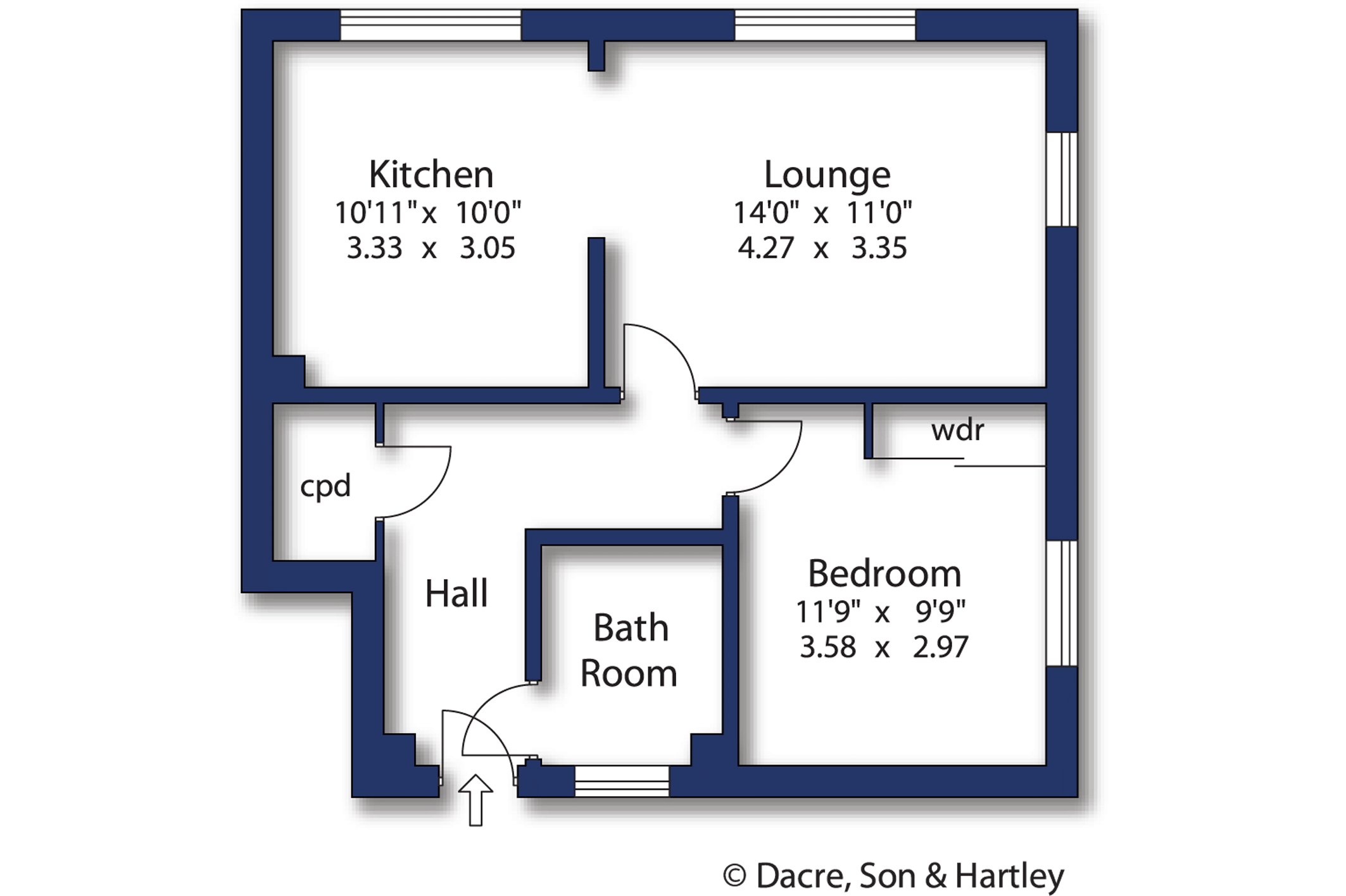 1 Bedrooms Flat for sale in Cottageside Apartments, Denholme, West Yorkshire BD13