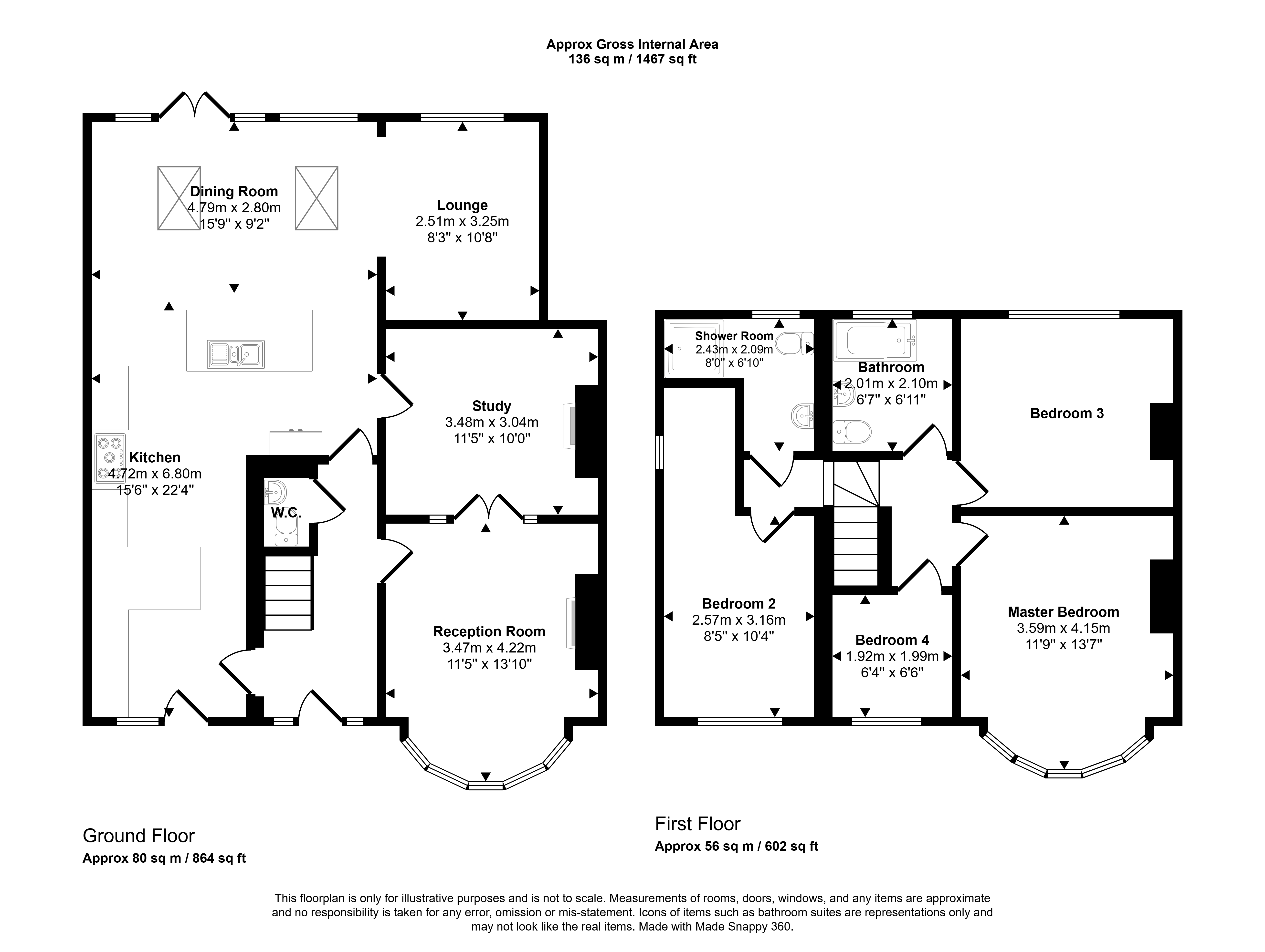 40, Pemberton Road, Consett floorplan