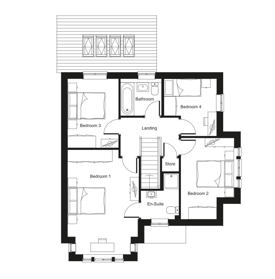Whittle Rise, The Haigh, Langley Lane, Heywood floorplan