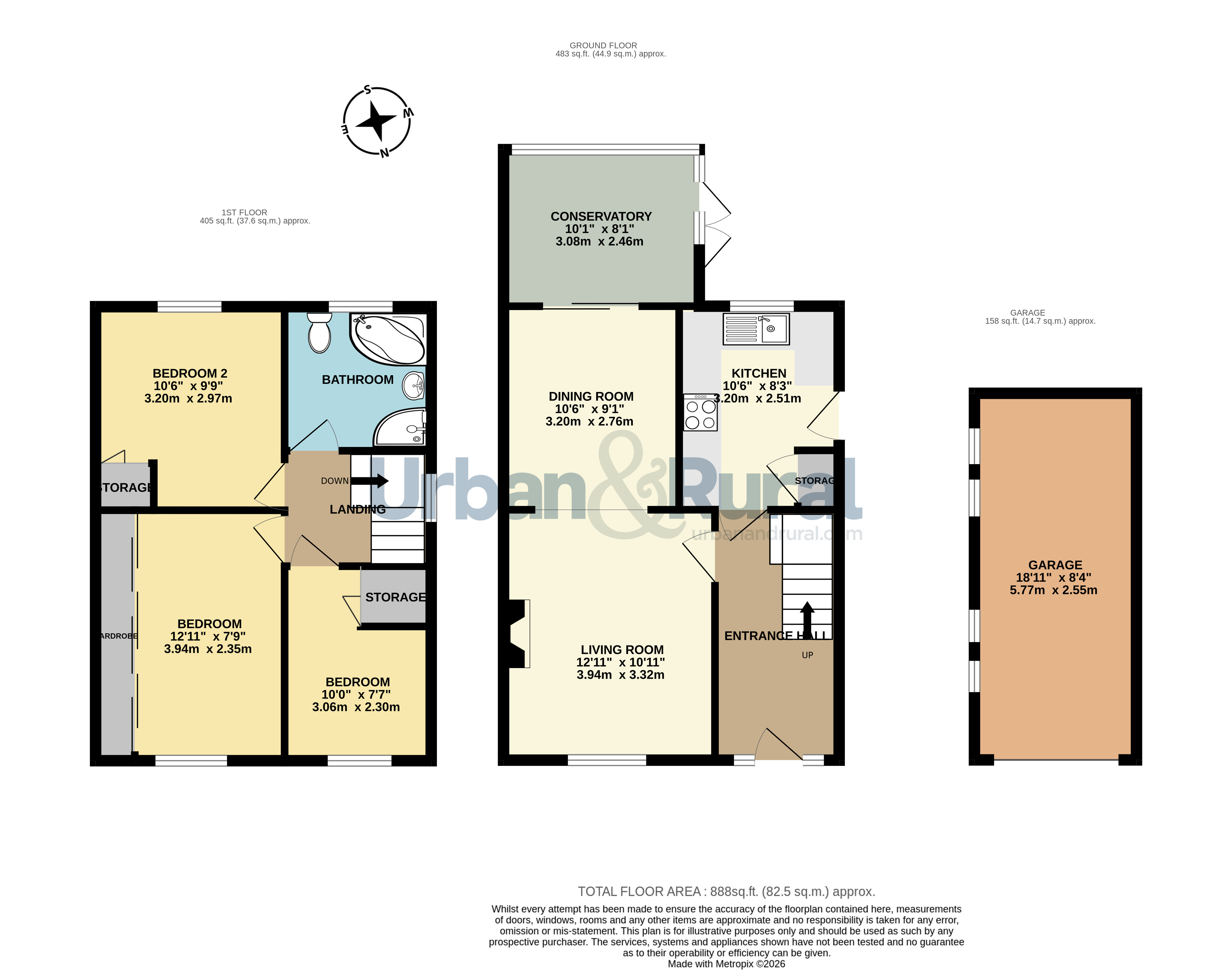 32, Pevensey Road, Bedfordshire floorplan