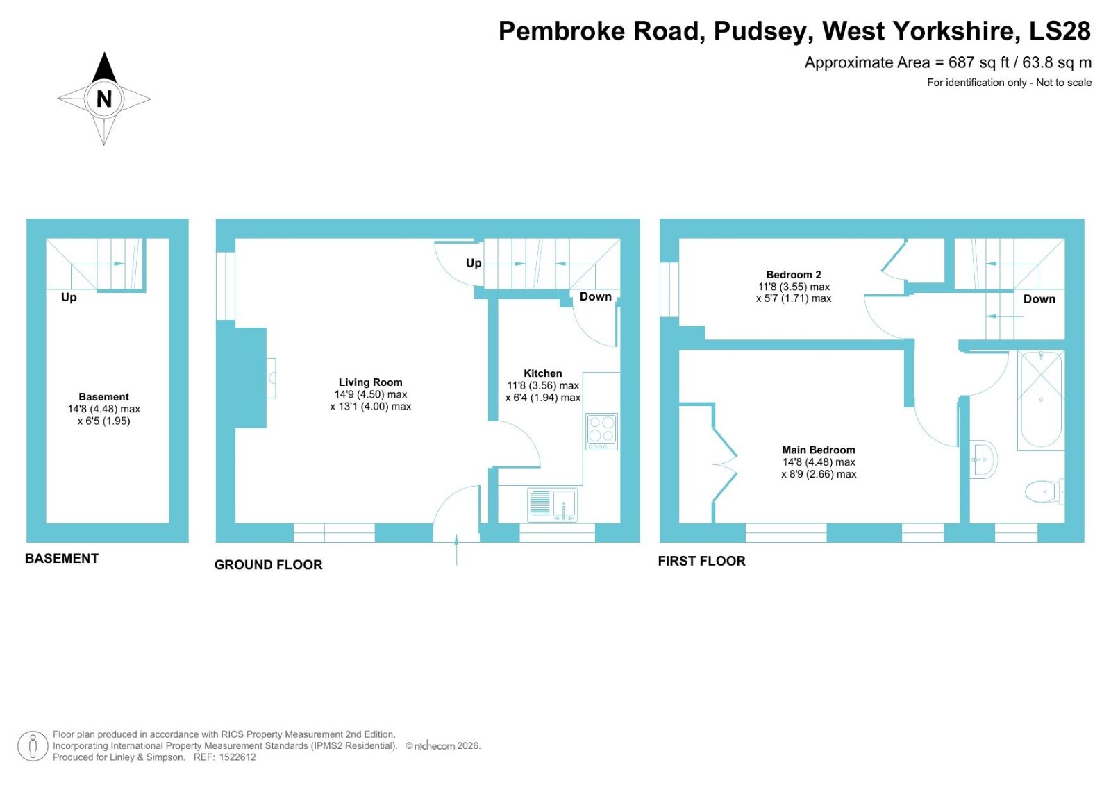 32, Pembroke Road, West Yorkshire floorplan