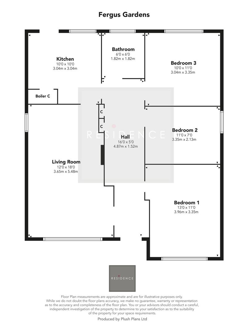 28, Fergus Gardens, Hamilton floorplan