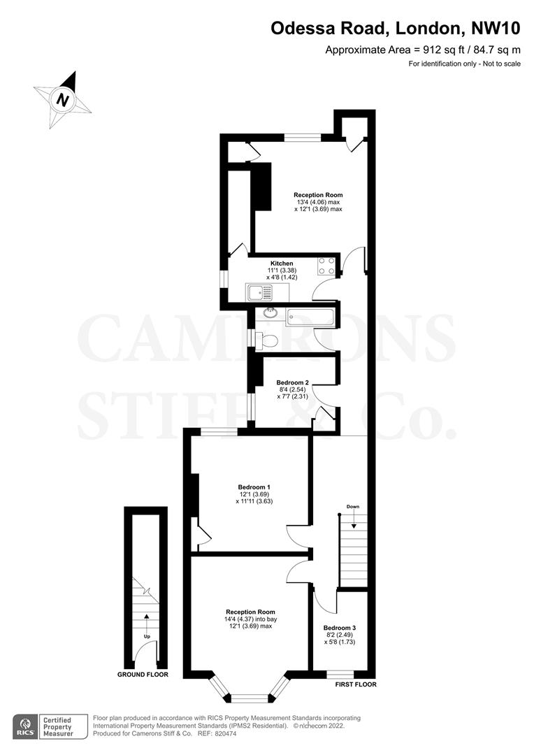 Odessa Road, London NW10, 3 bedroom flat for sale 64722302