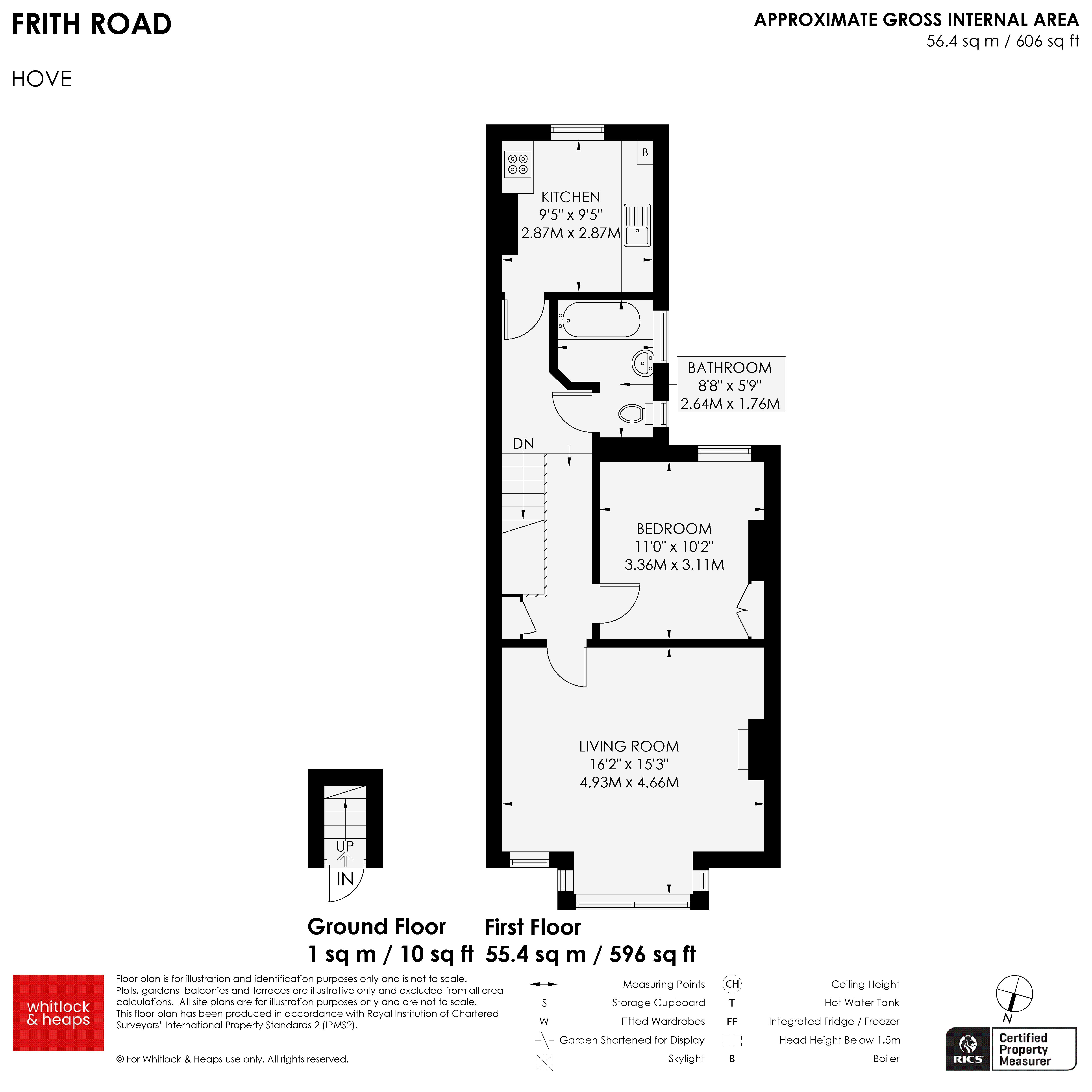 First Floor Flat, 8, Frith Road, Hove floorplan