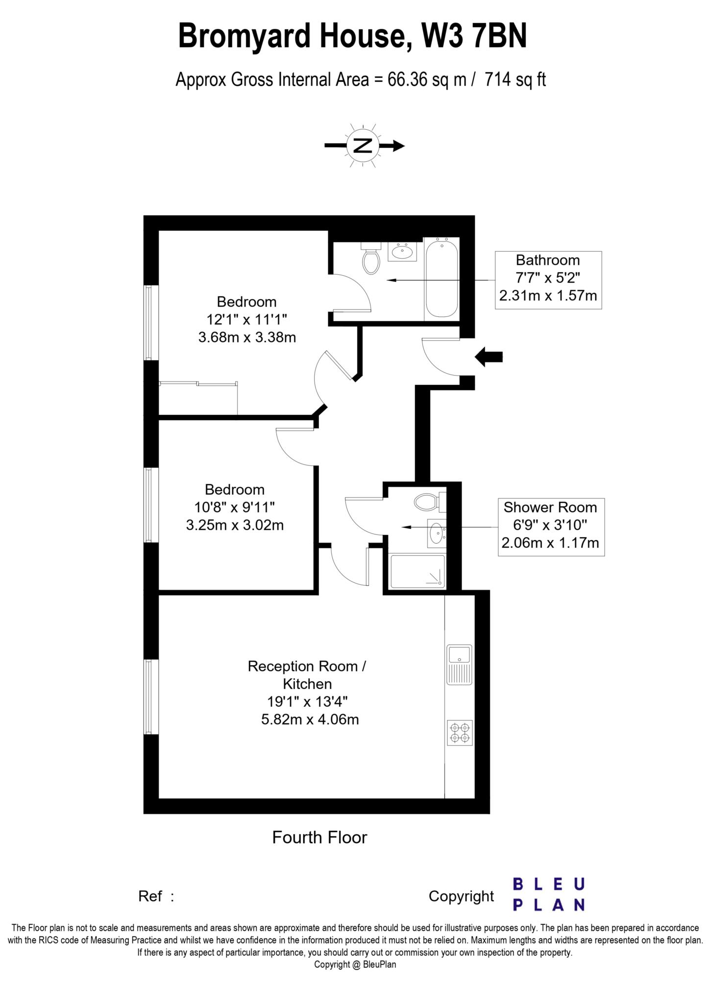 Bromyard House, 251, Bromyard Avenue, London floorplan