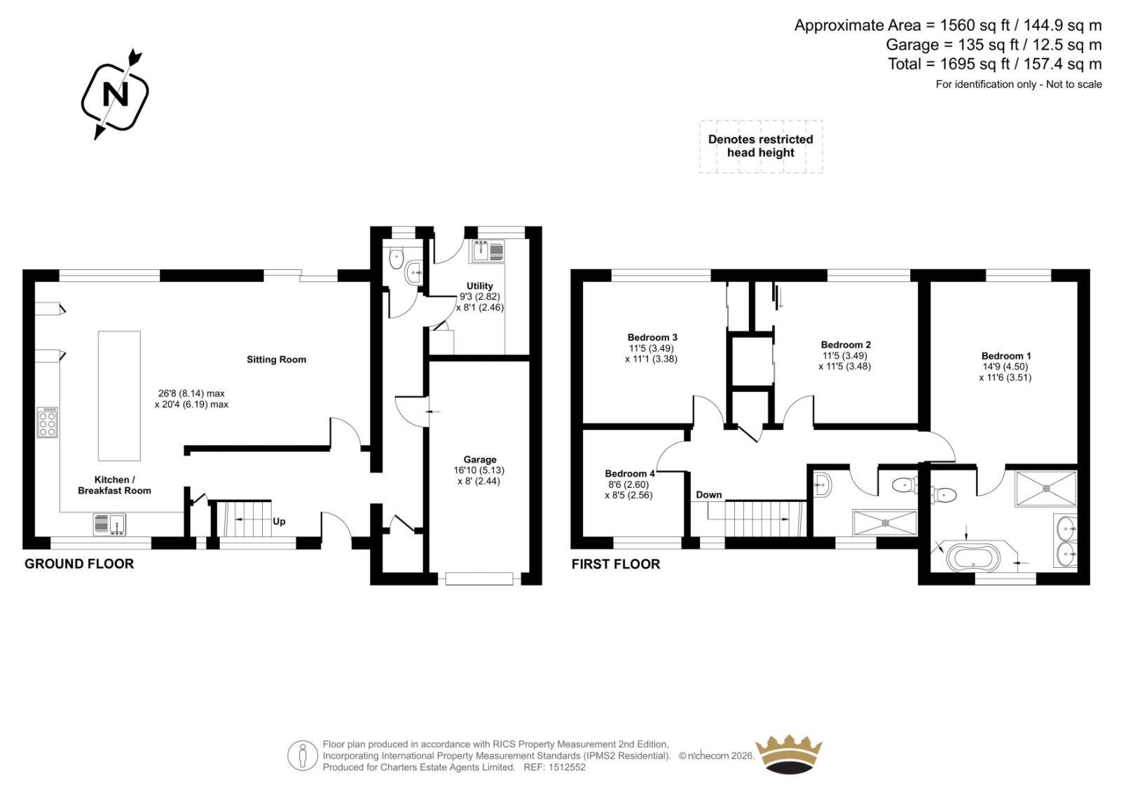 Pippins,, Woodcote Lane, Hampshire floorplan