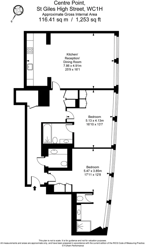 St. Giles High Street, London, WC2H, London floorplan