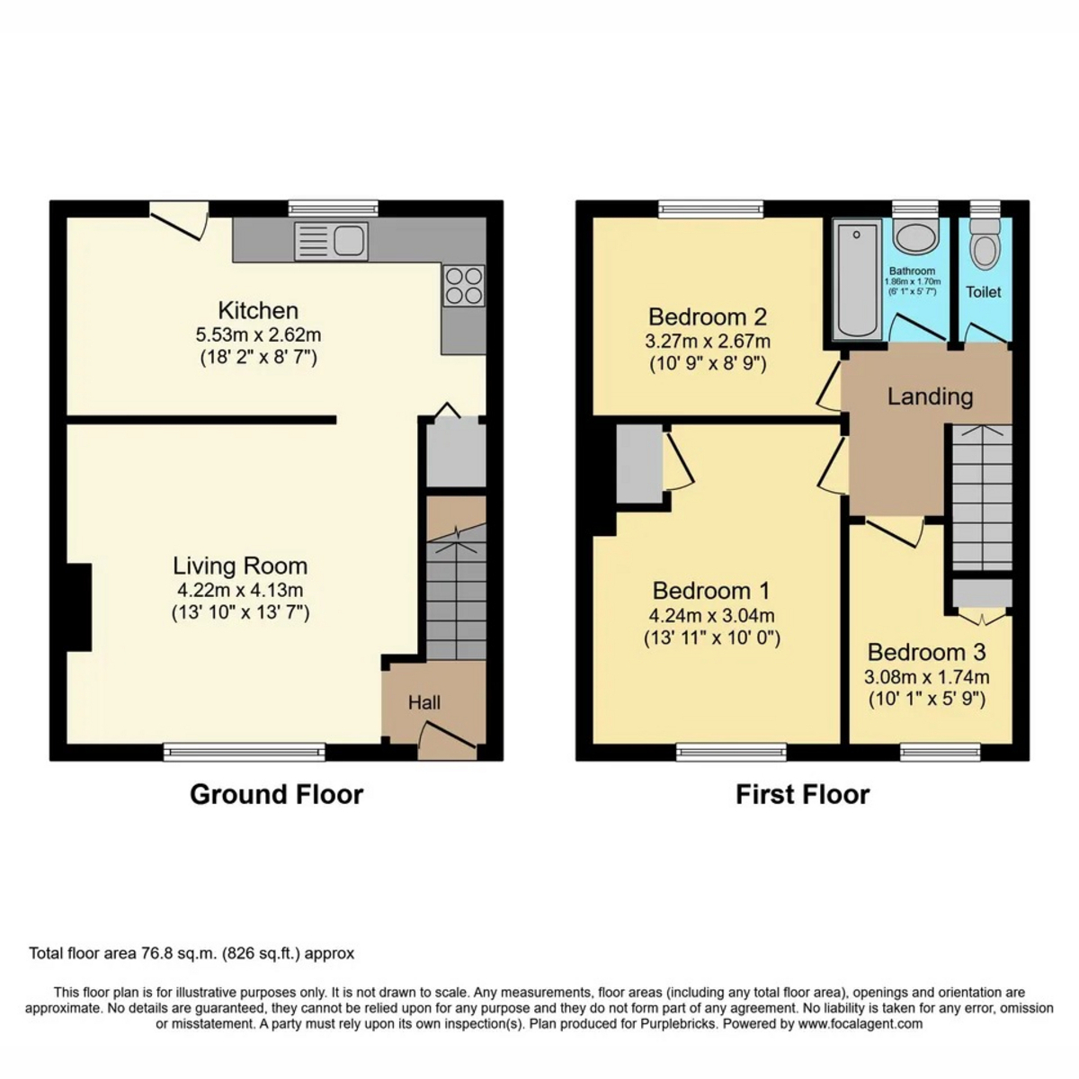 145, Frinton Road, Nottingham floorplan