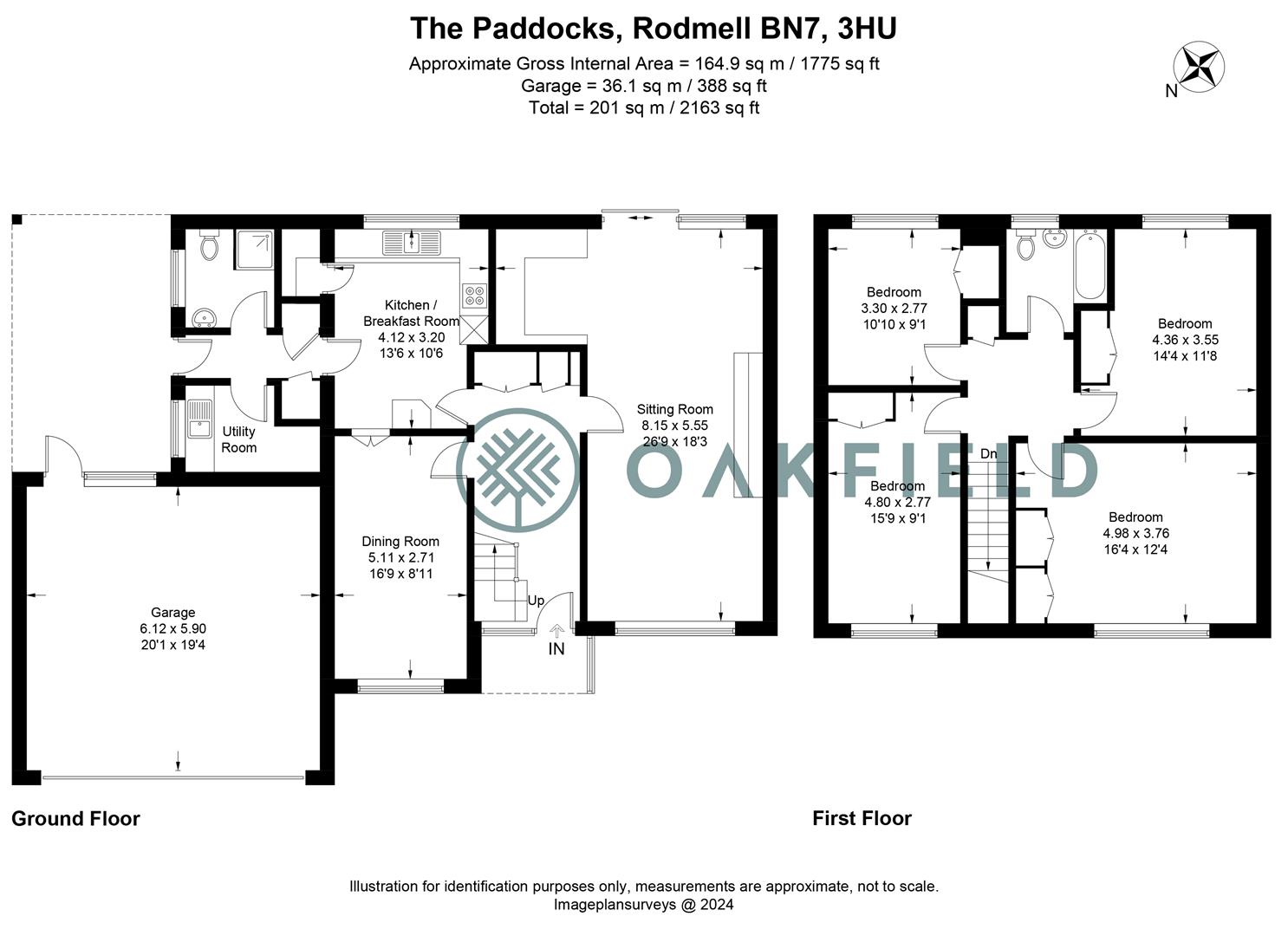 6, The Paddocks, Rodmell floorplan
