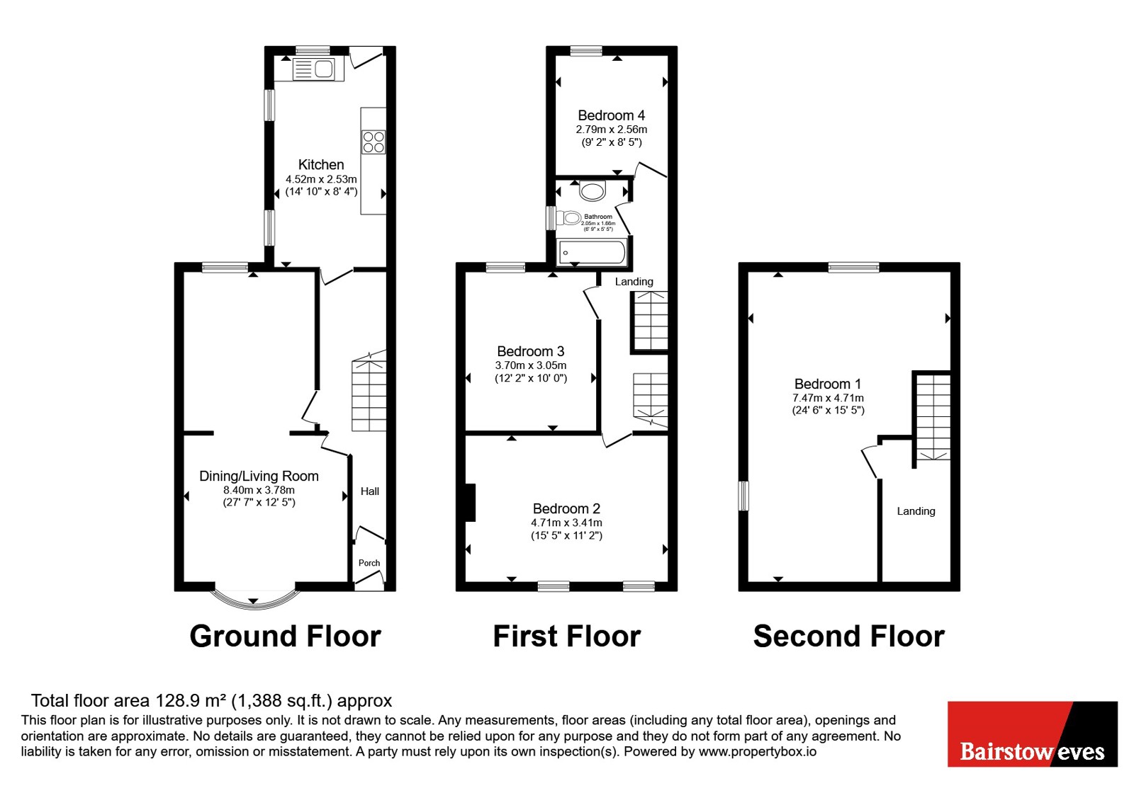 64, Oxford Road, Birmingham floorplan