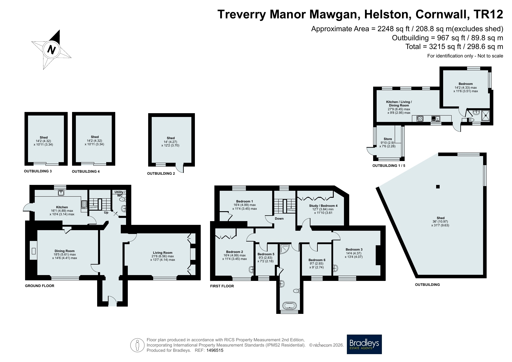 Treverry Manor,, Mawgan, Cornwall floorplan