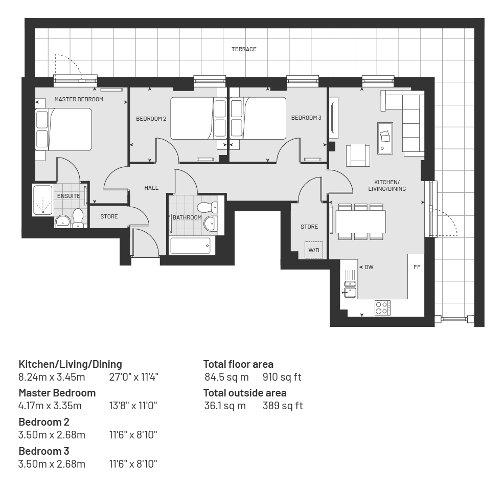 The Tansy 0255, Albert Road>, Barnet floorplan