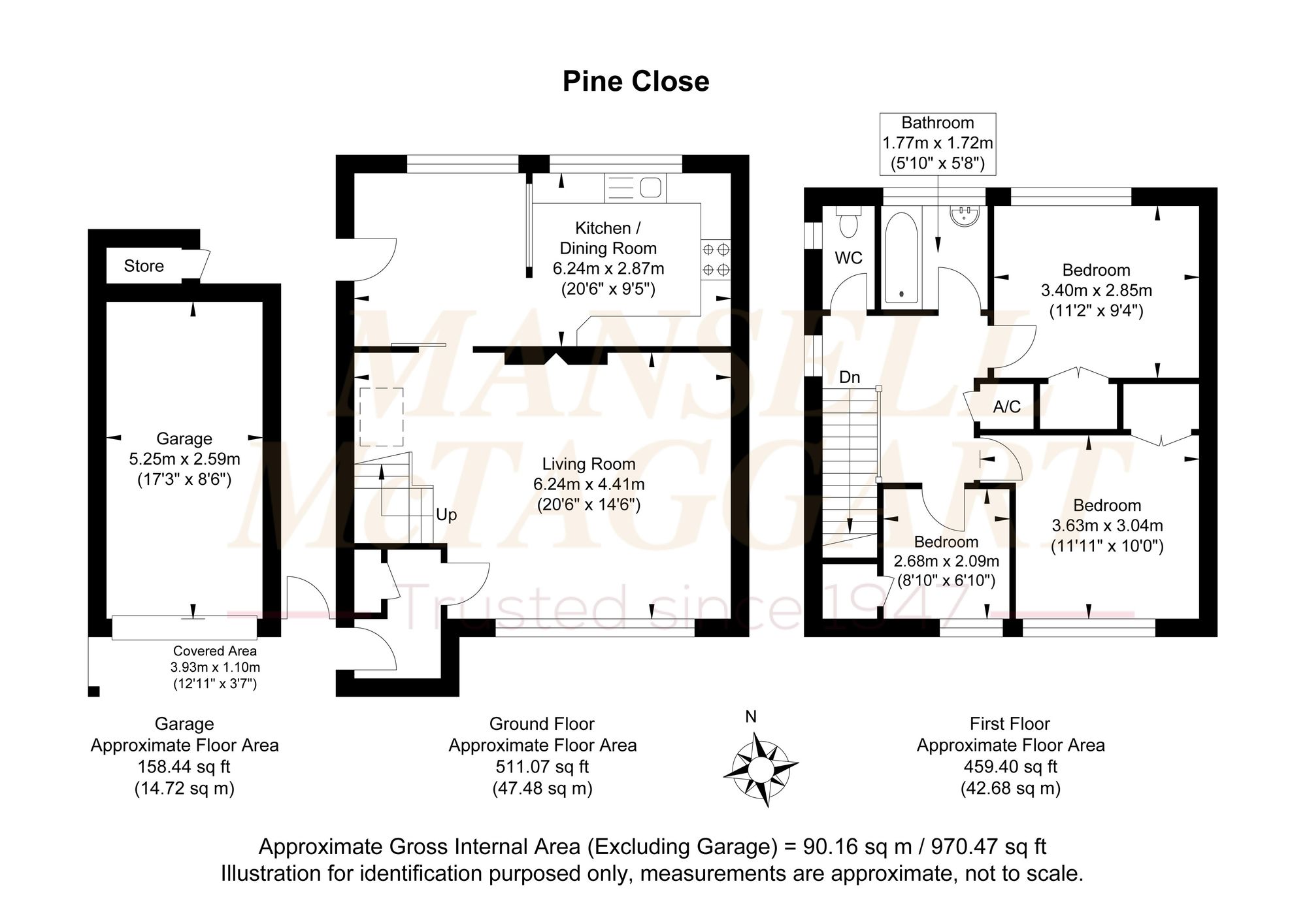 9 Pine Close, Billingshurst floorplan
