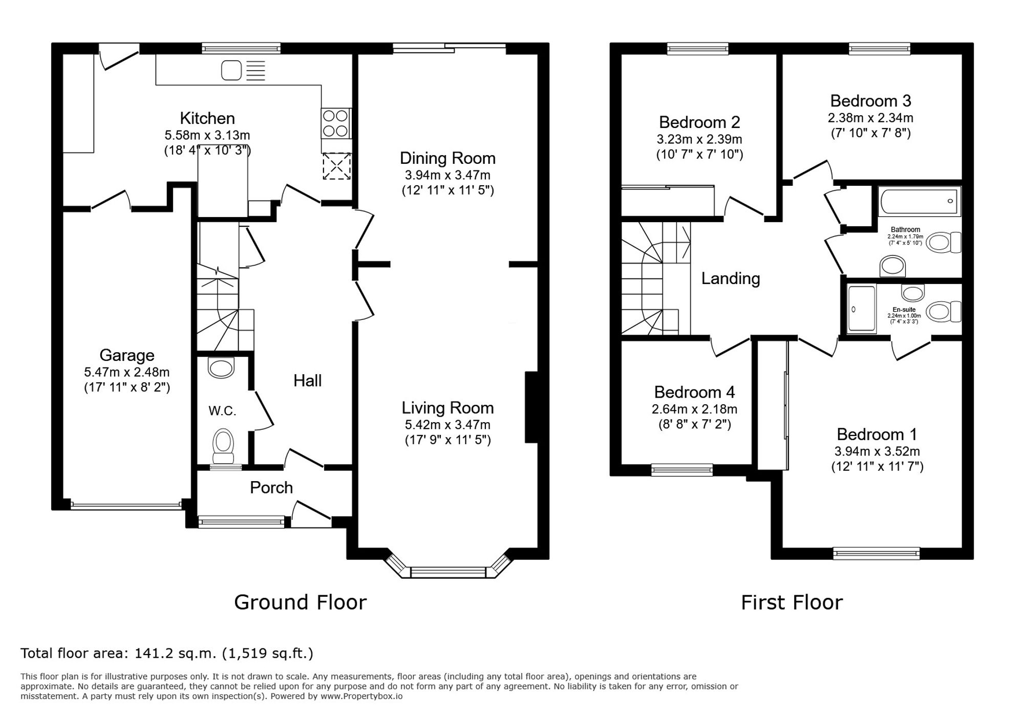 48 Lon Y Berllan, Abergele floorplan