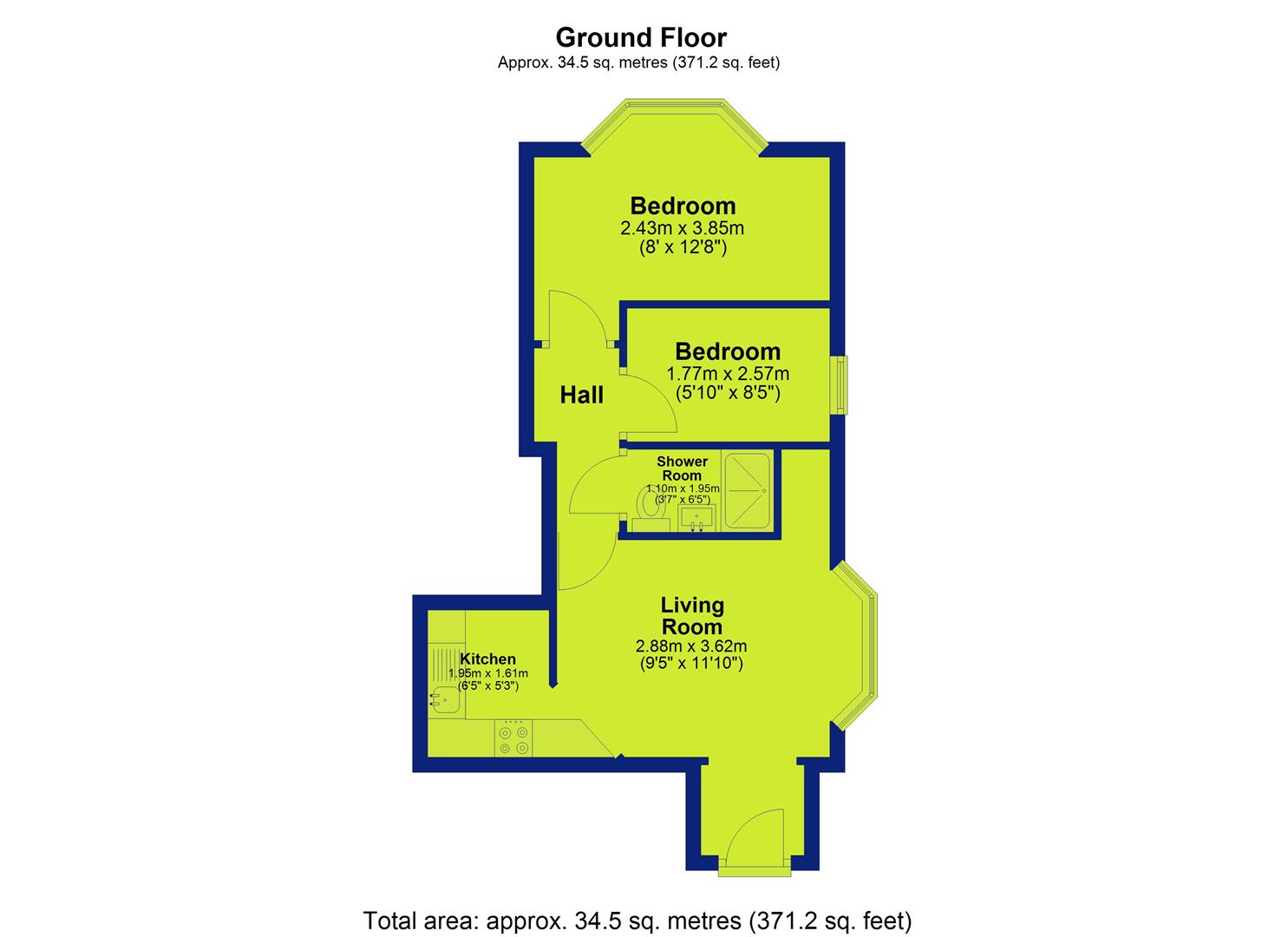 Flat 7, 92-94, Melton Road, Nottingham floorplan