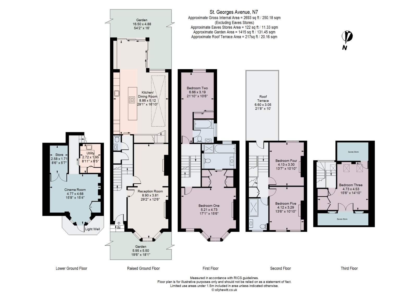 29, St. Georges Avenue, London floorplan