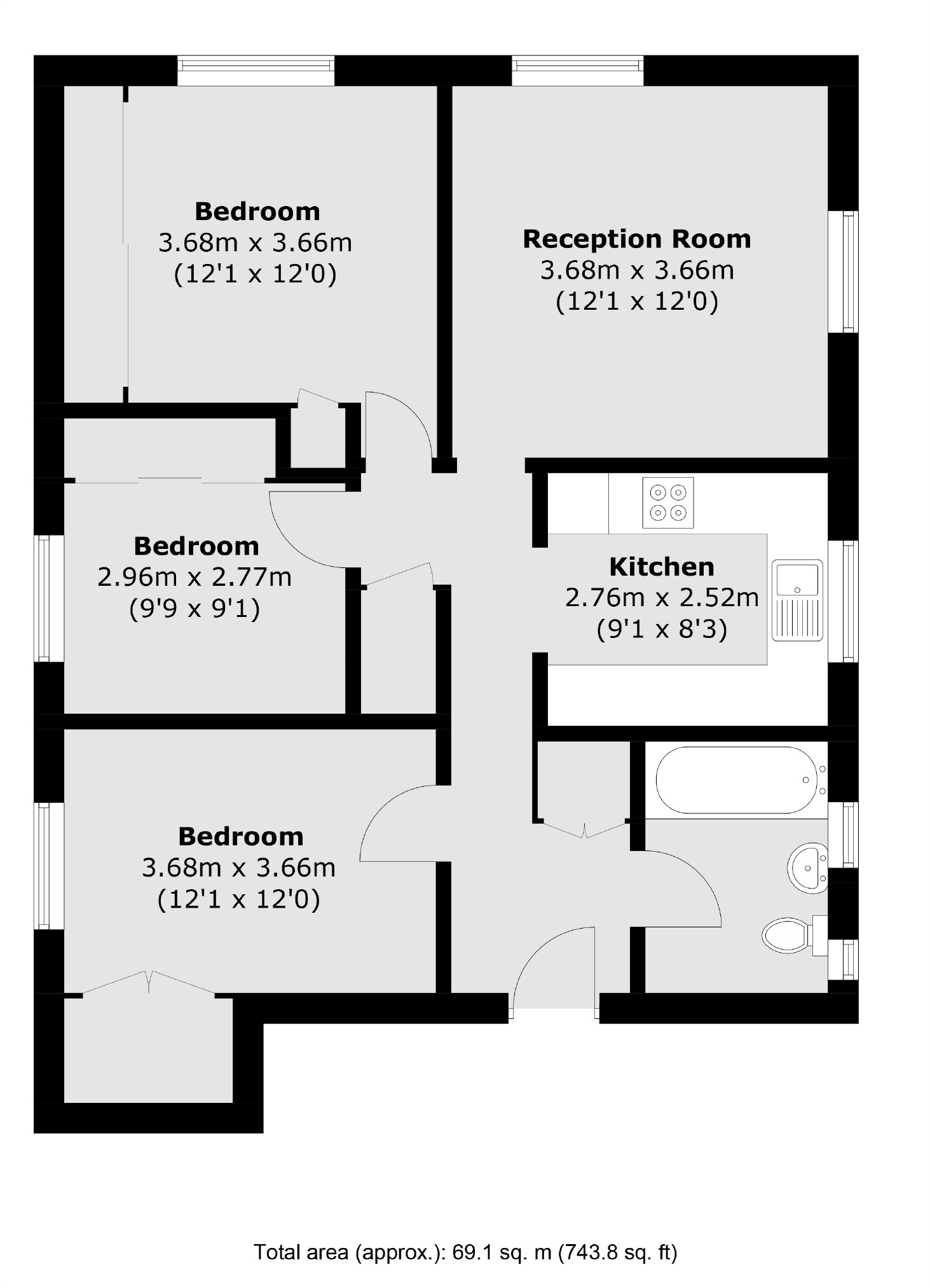 36, Hepple Close, Isleworth floorplan