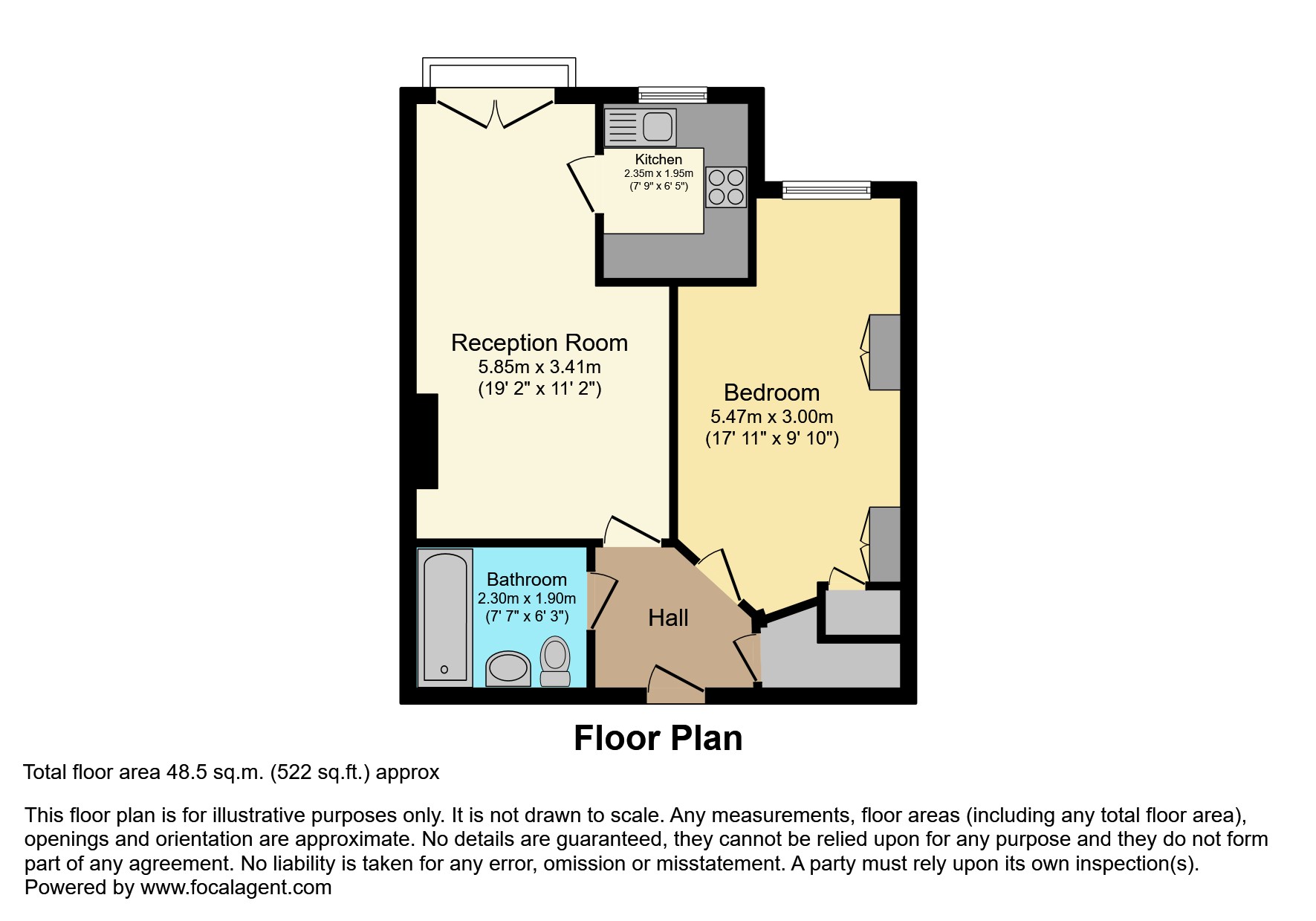 62, Calcot Priory, Calcot floorplan