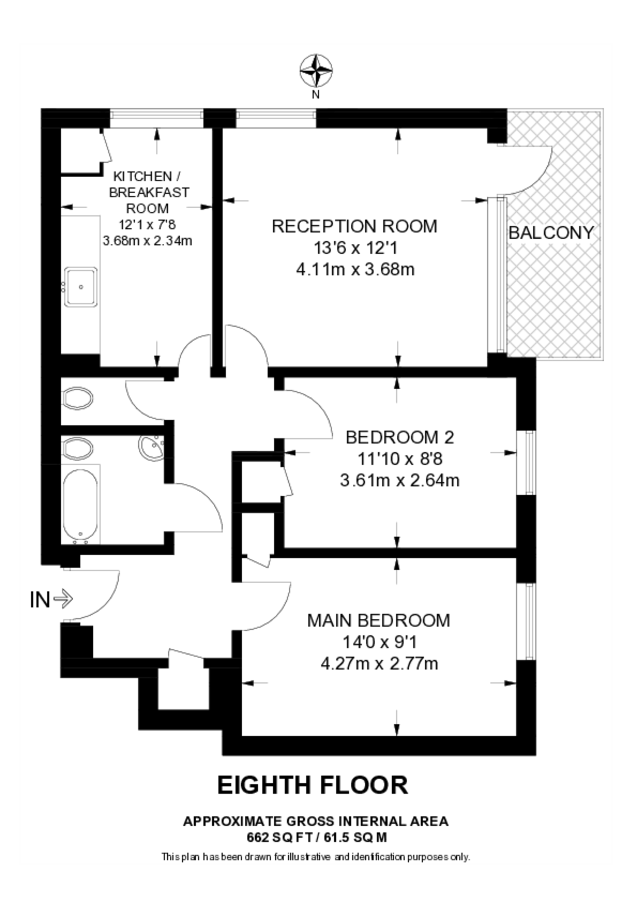 Hindhead Point, Roehampton floorplan