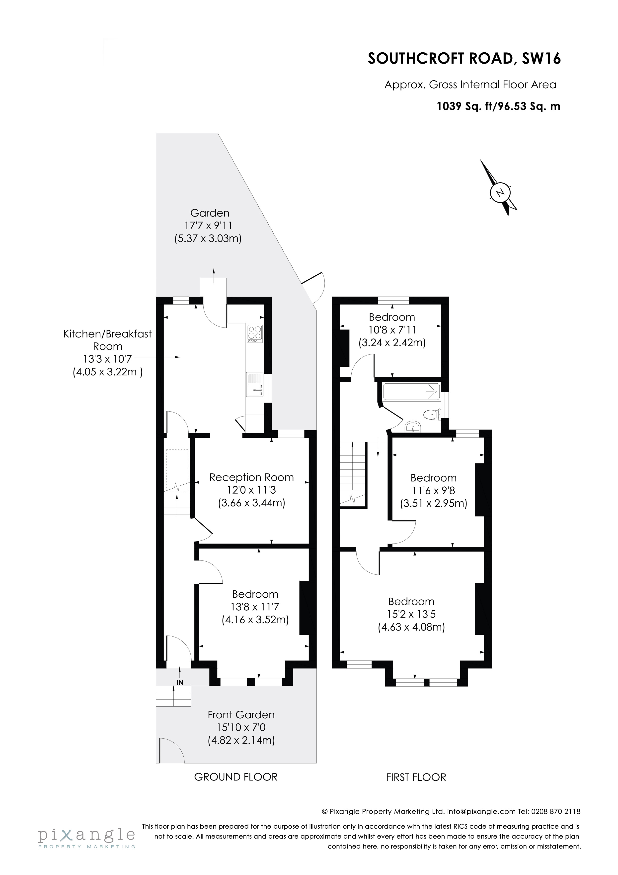 Southcroft Road, London SW16, 3 bedroom end terrace house for sale