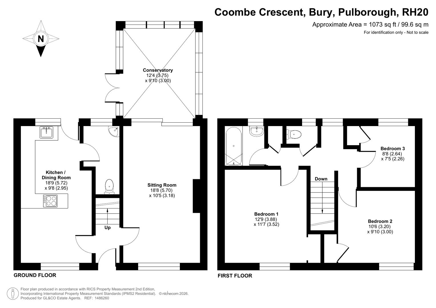10, Coombe Crescent, Bury floorplan