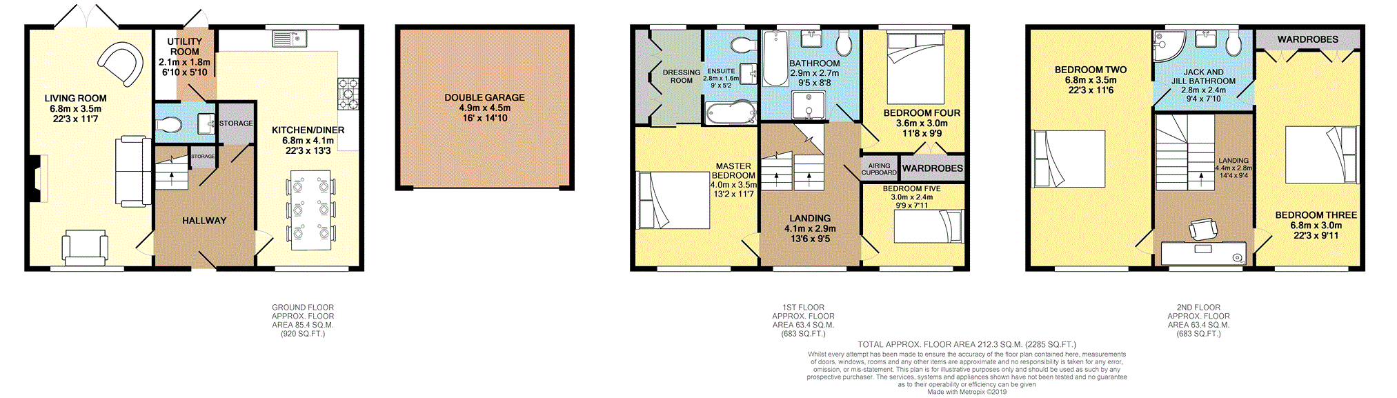 5 Bedrooms Detached house for sale in The Glebe, Bedford MK41