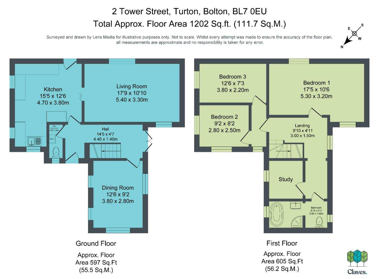2, Tower Street, Bolton floorplan