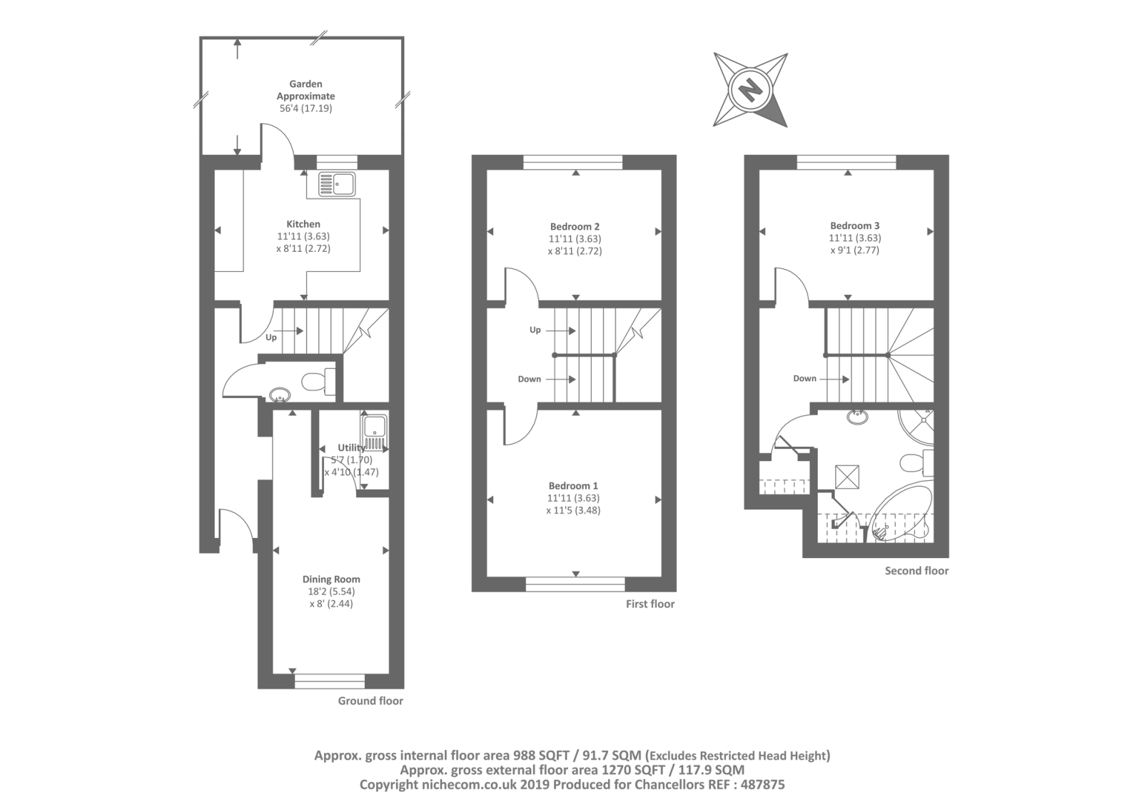 2 Bedrooms Town house for sale in High Wycombe, Buckinghamshire HP13