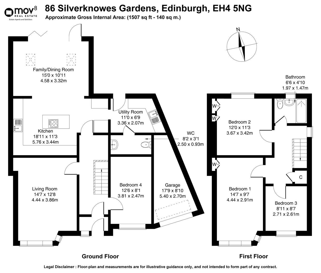 86, Silverknowes Gardens, Edinburgh floorplan