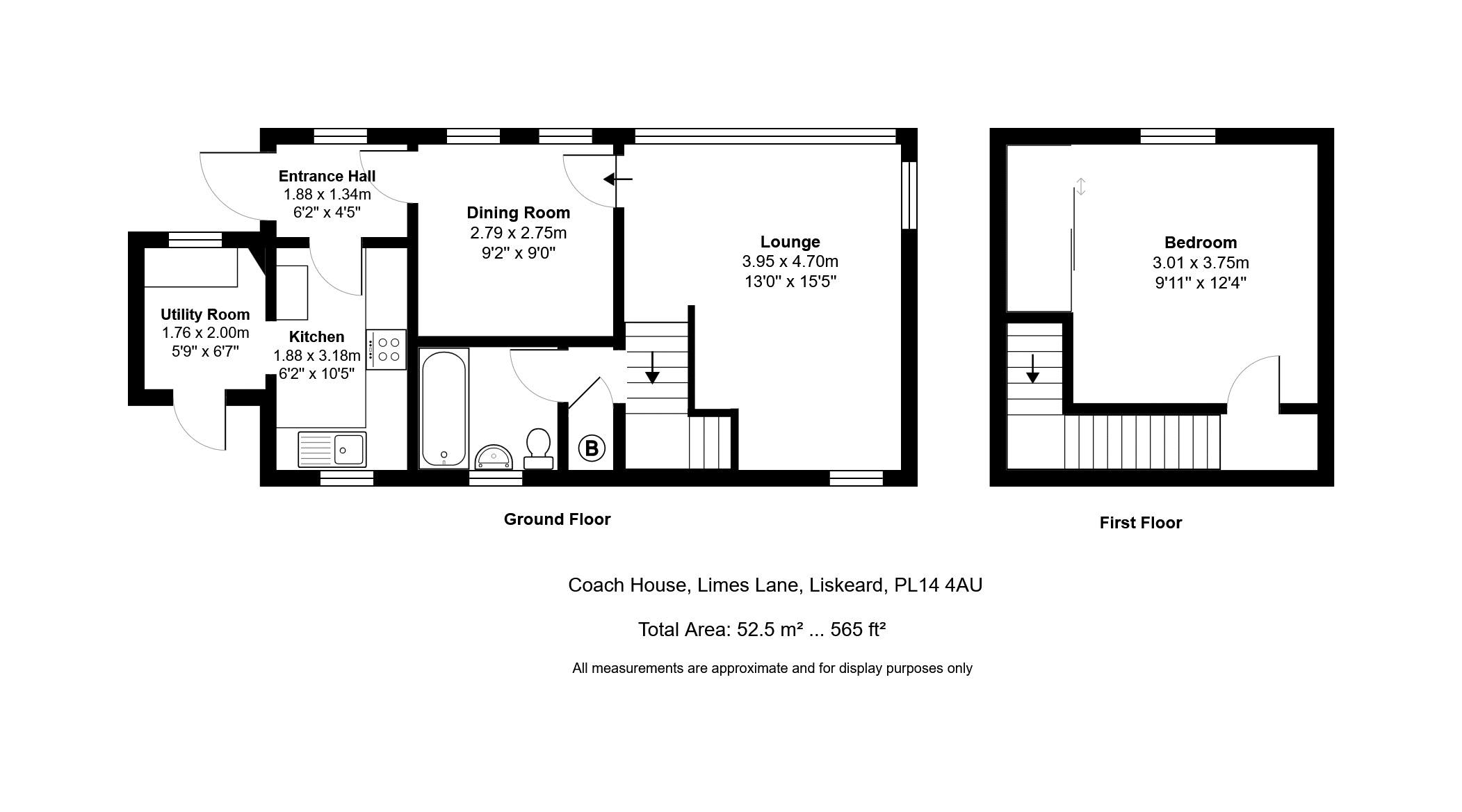 Coach House, Limes Lane, Liskeard floorplan