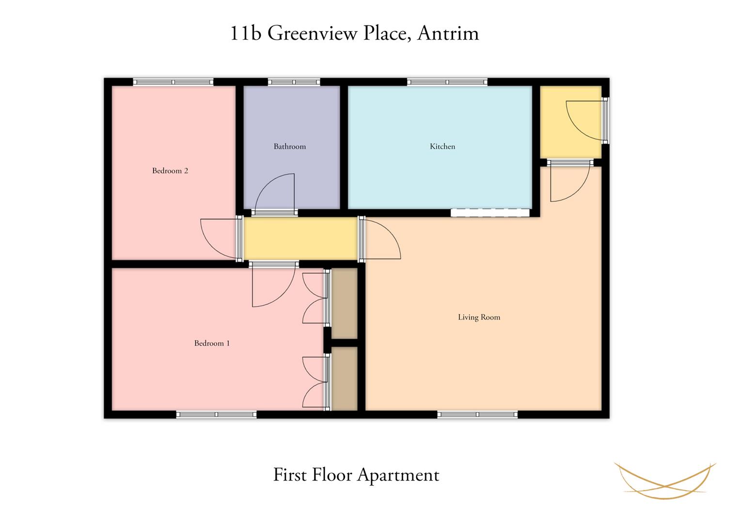 11b, Greenview Place, Antrim floorplan
