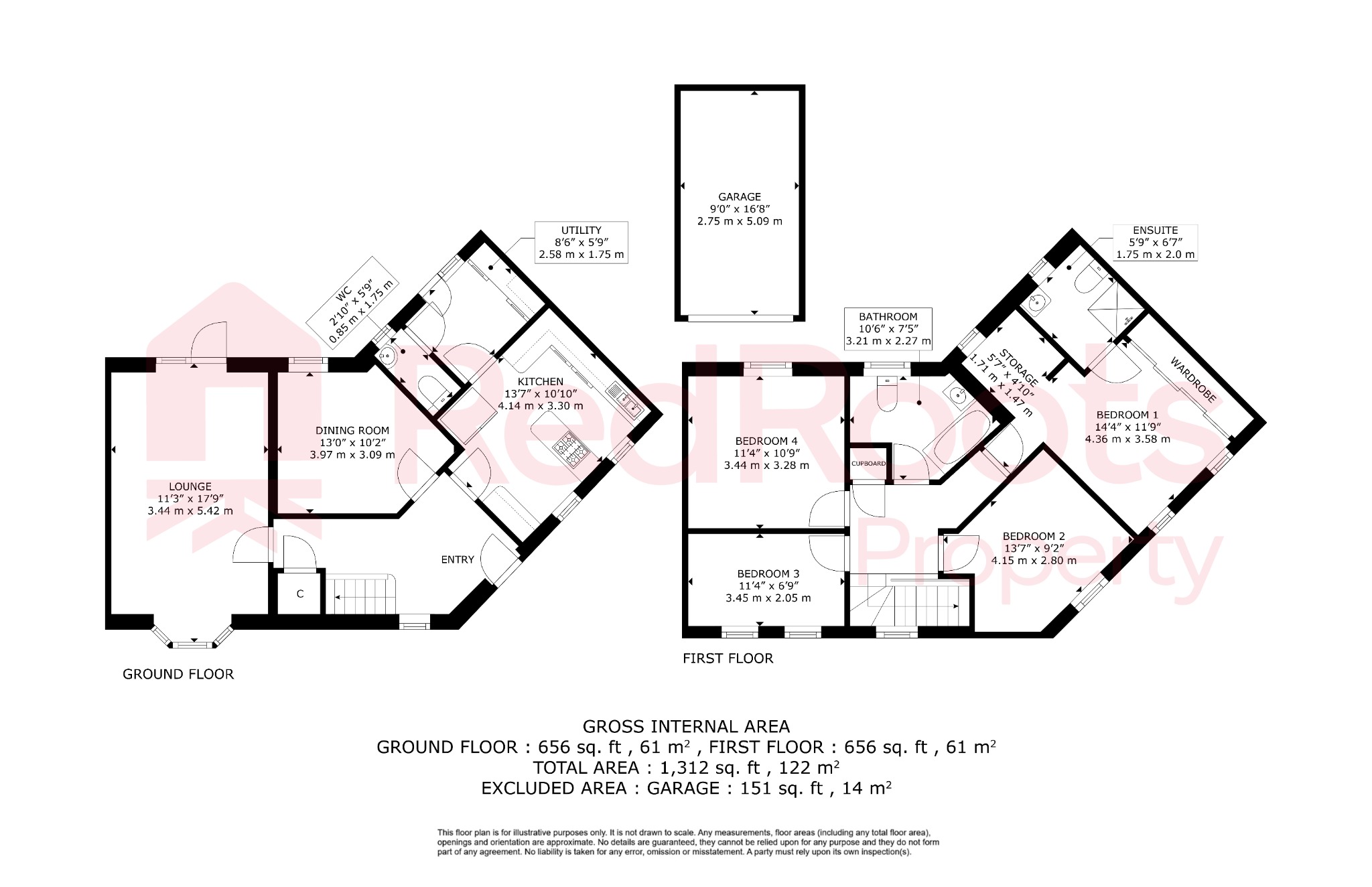 3 Fountains Close, Kirk Sandall, South Yorkshire floorplan
