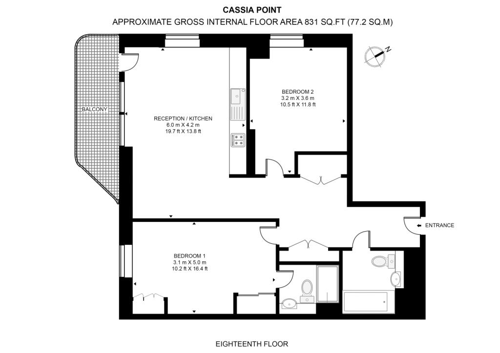 Glasshouse Gardens, London floorplan