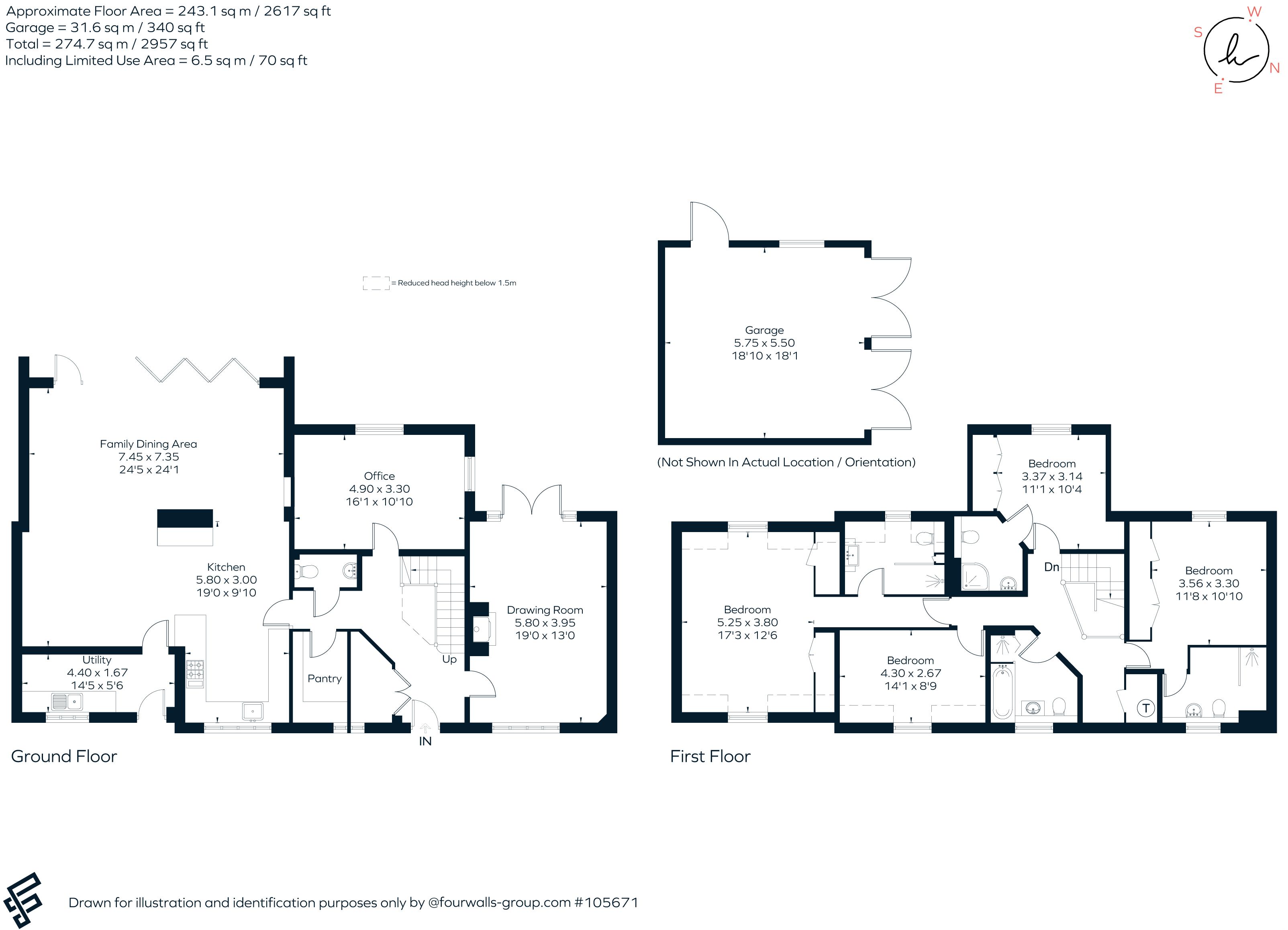 6, Stonesfield Close, Nr. Cirencester floorplan
