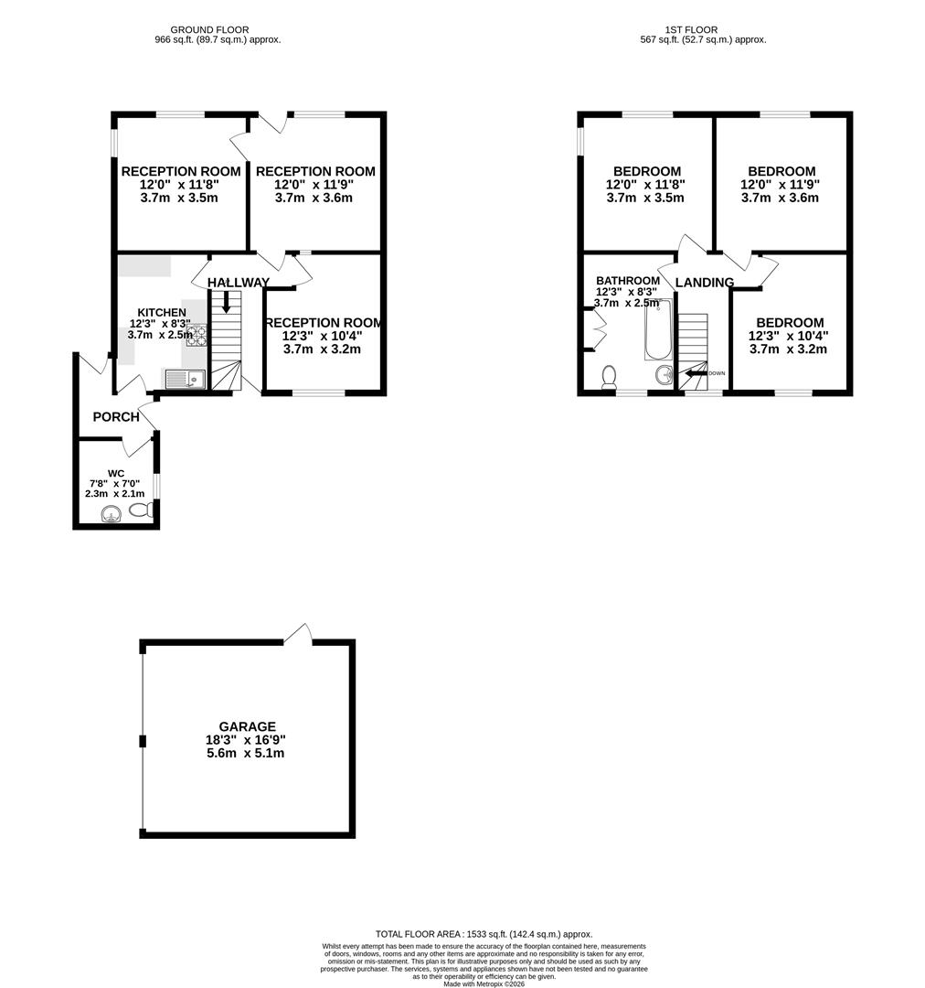 Ivy Cottage, 51, Main Street, Leicester floorplan
