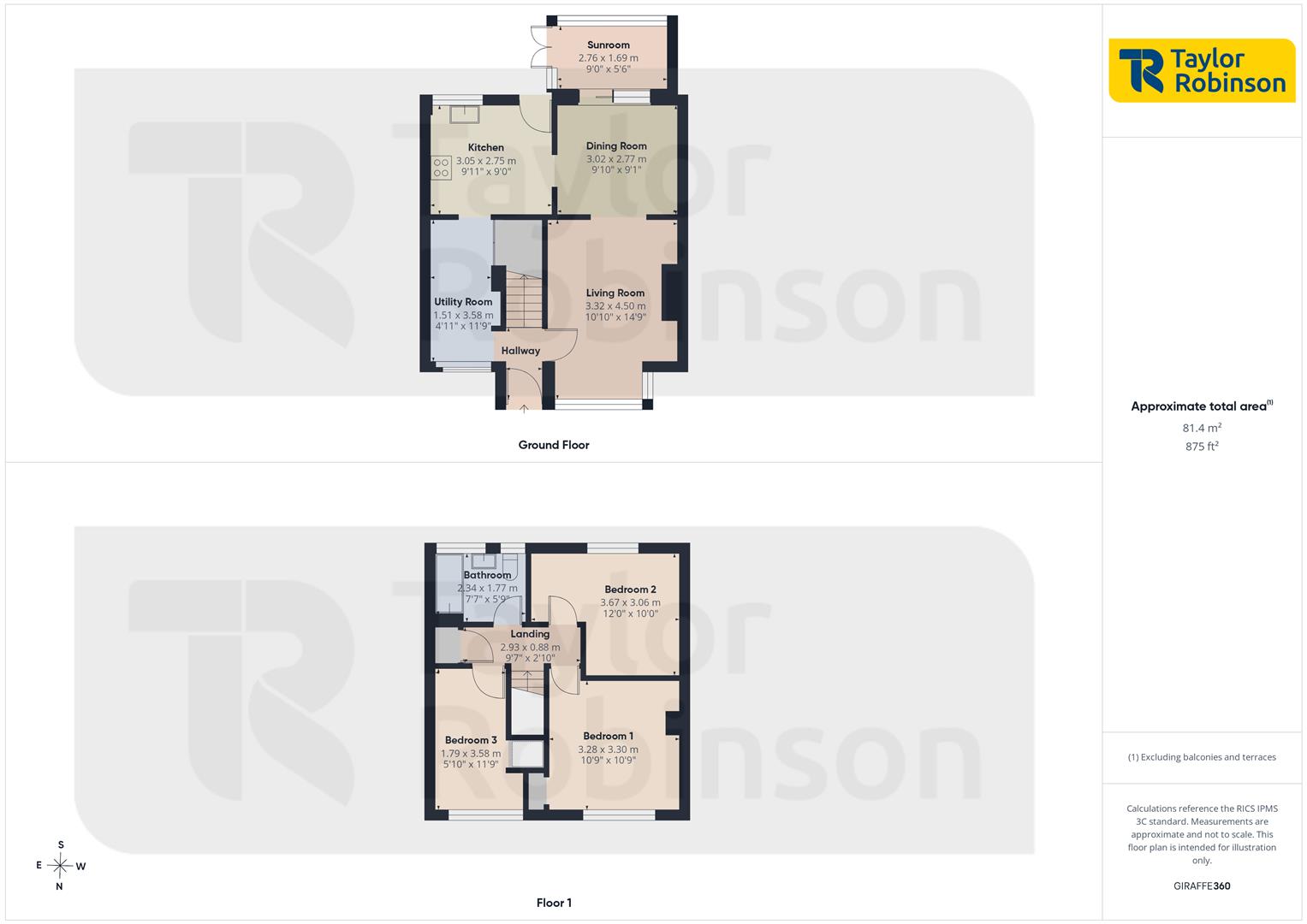 19, Rother Crescent, Crawley floorplan