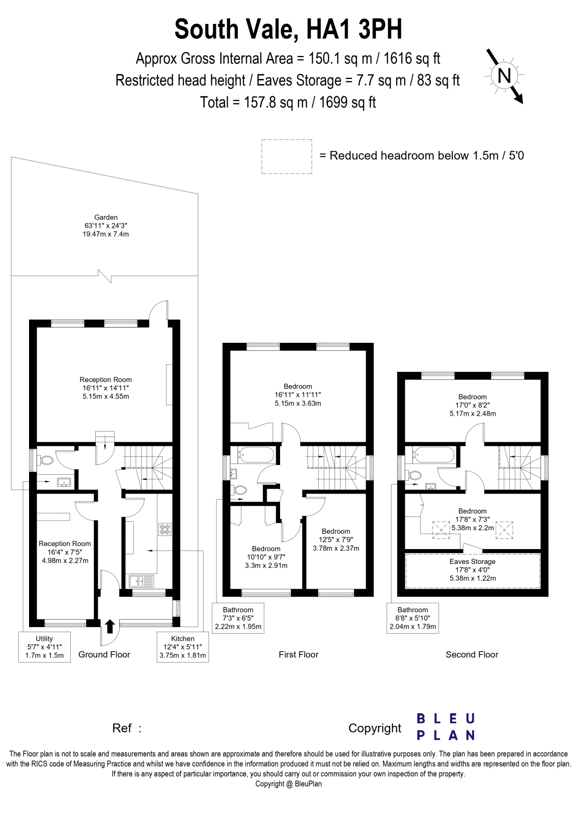 46 South Vale, Harrow floorplan