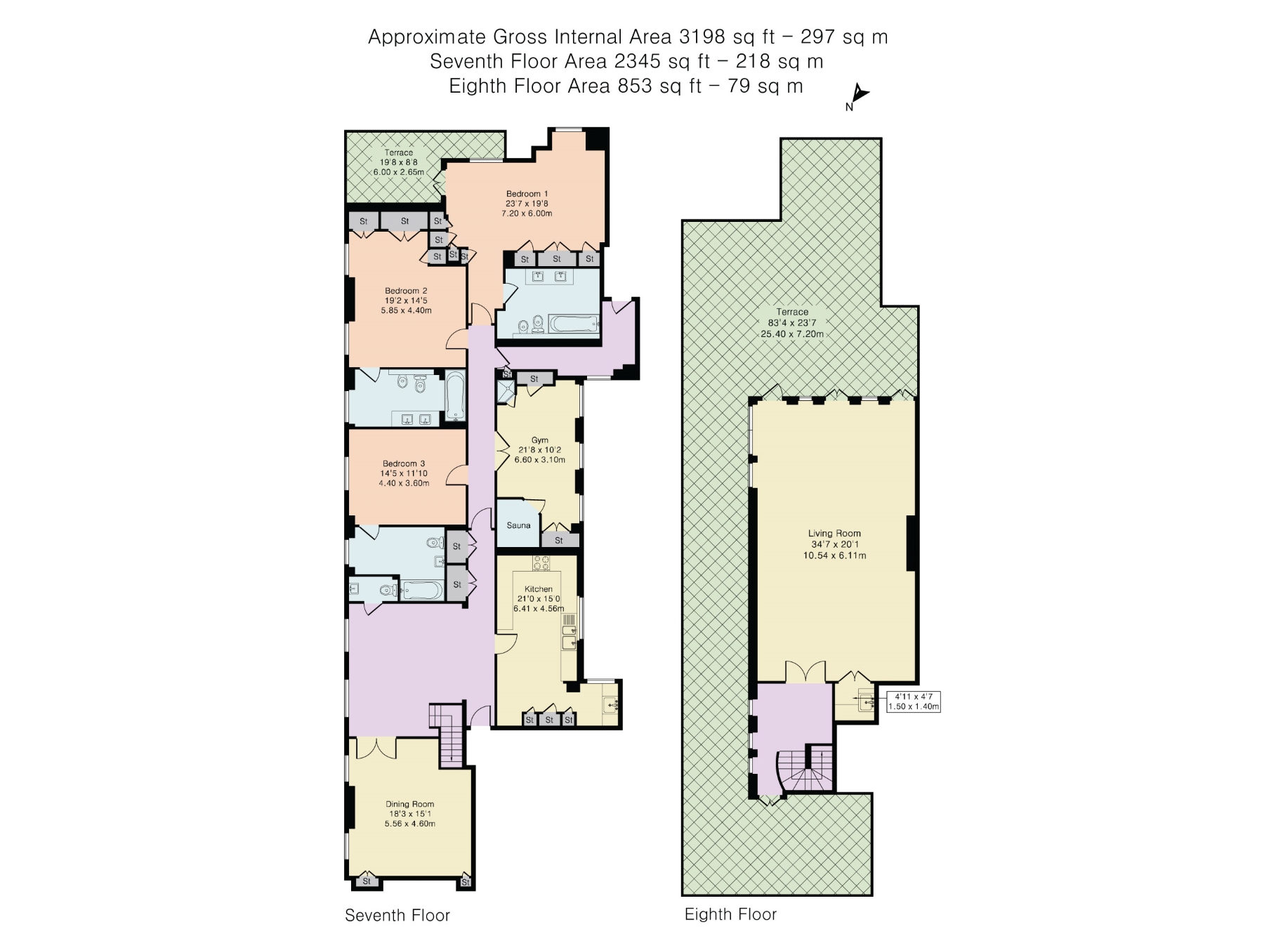 North, North Row, London floorplan