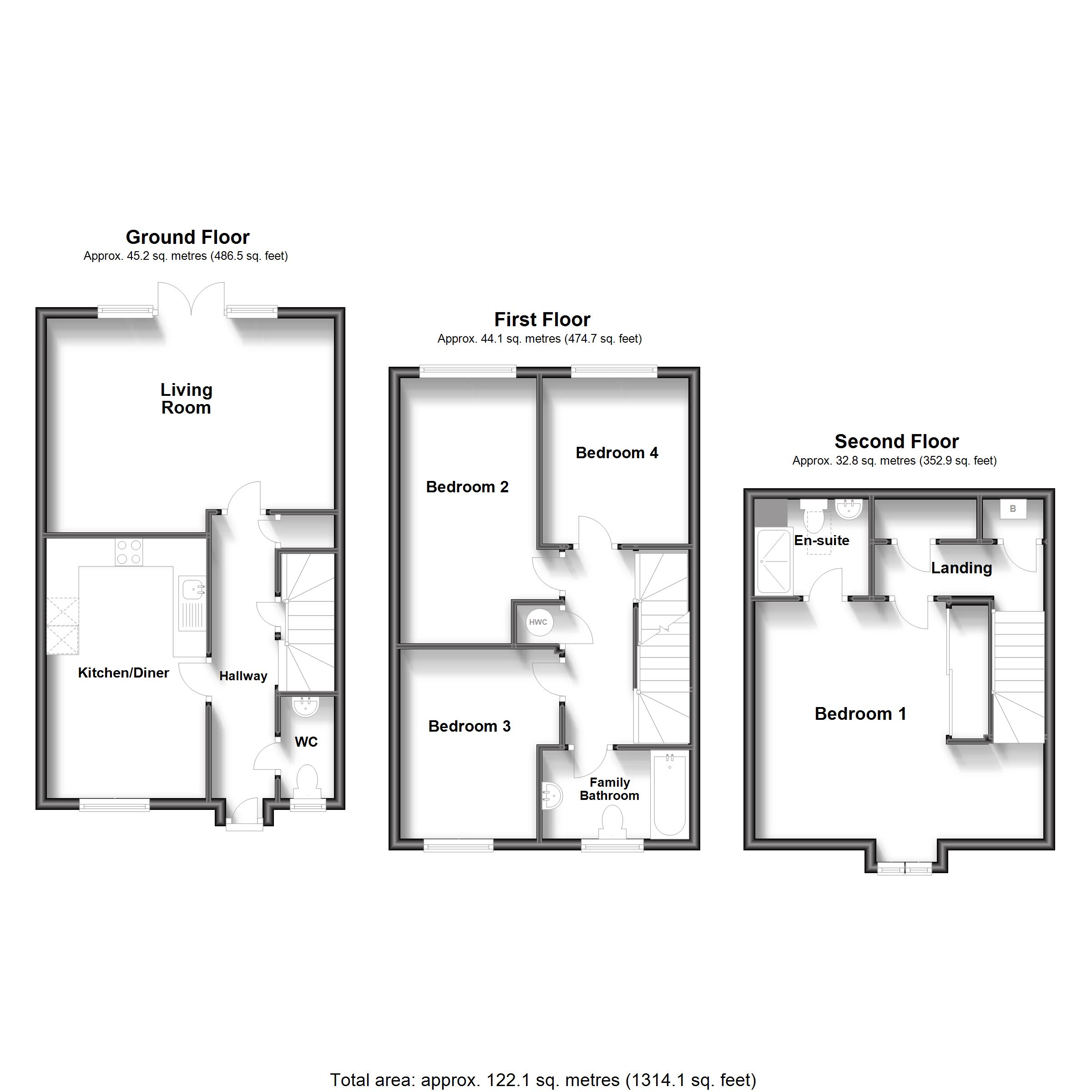 6, Balston Road, Maidstone floorplan