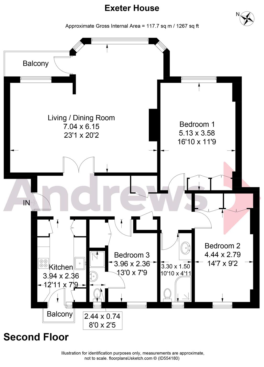 3 Bedrooms Flat to rent in Exeter House, Putney Heath SW15